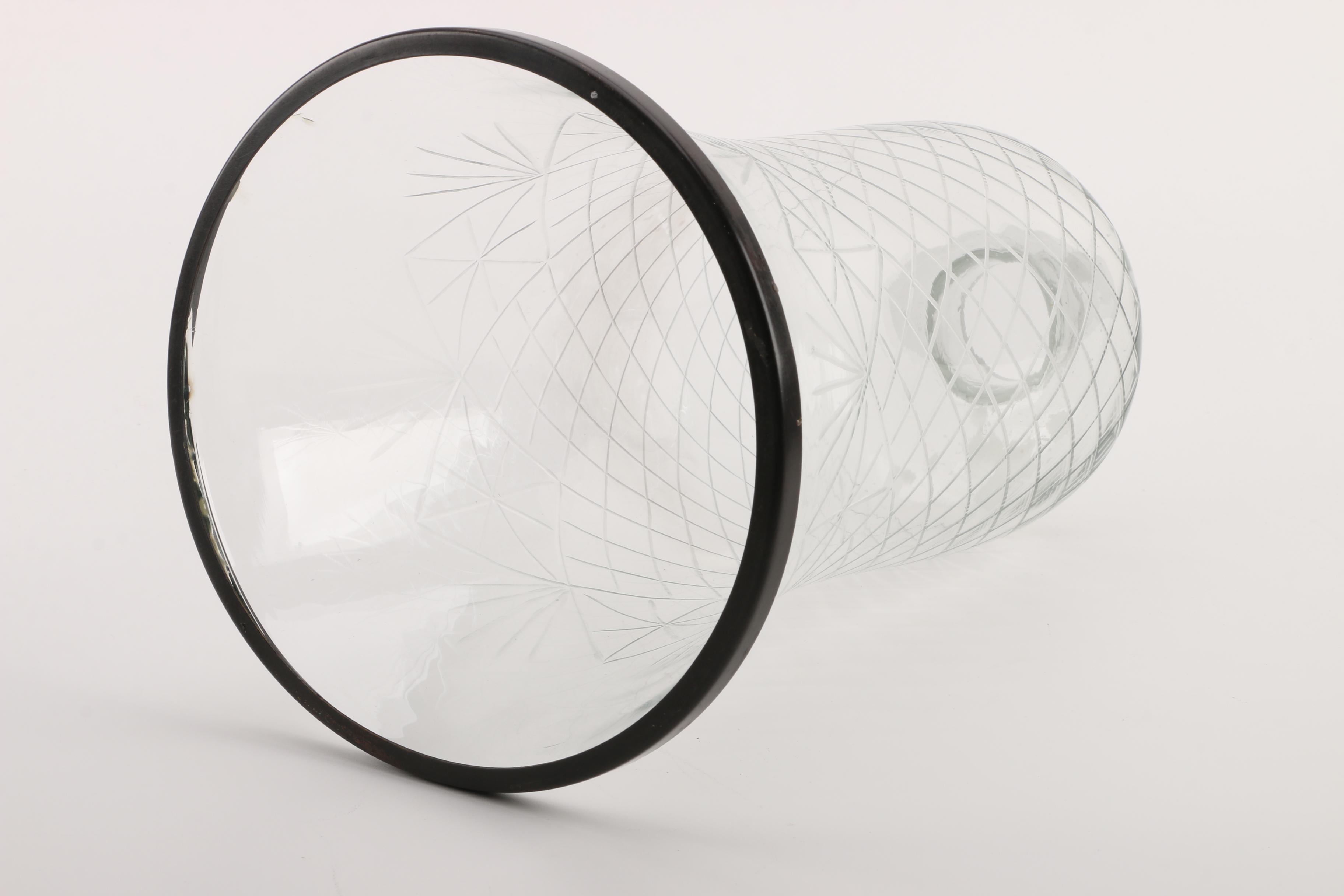 Stetson Metal Elk Candle Holder with Glass Shade