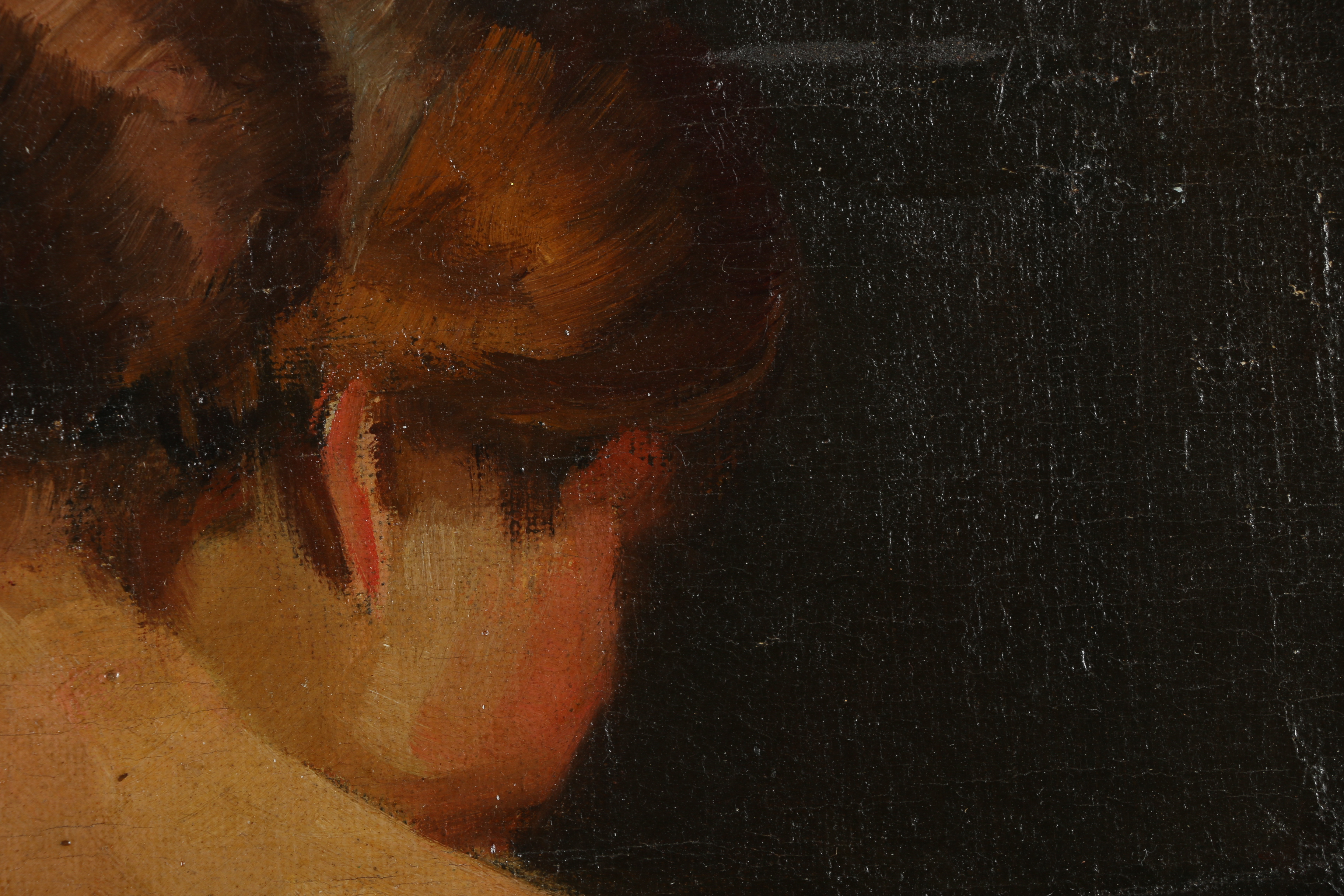 Early 20th Century Oil Painting of Nude Figure