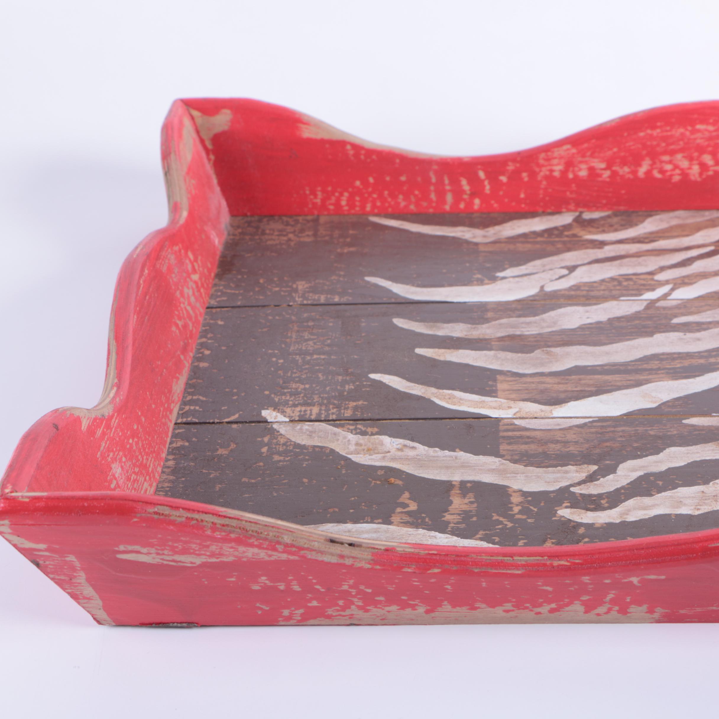 Painted Wooden Trays