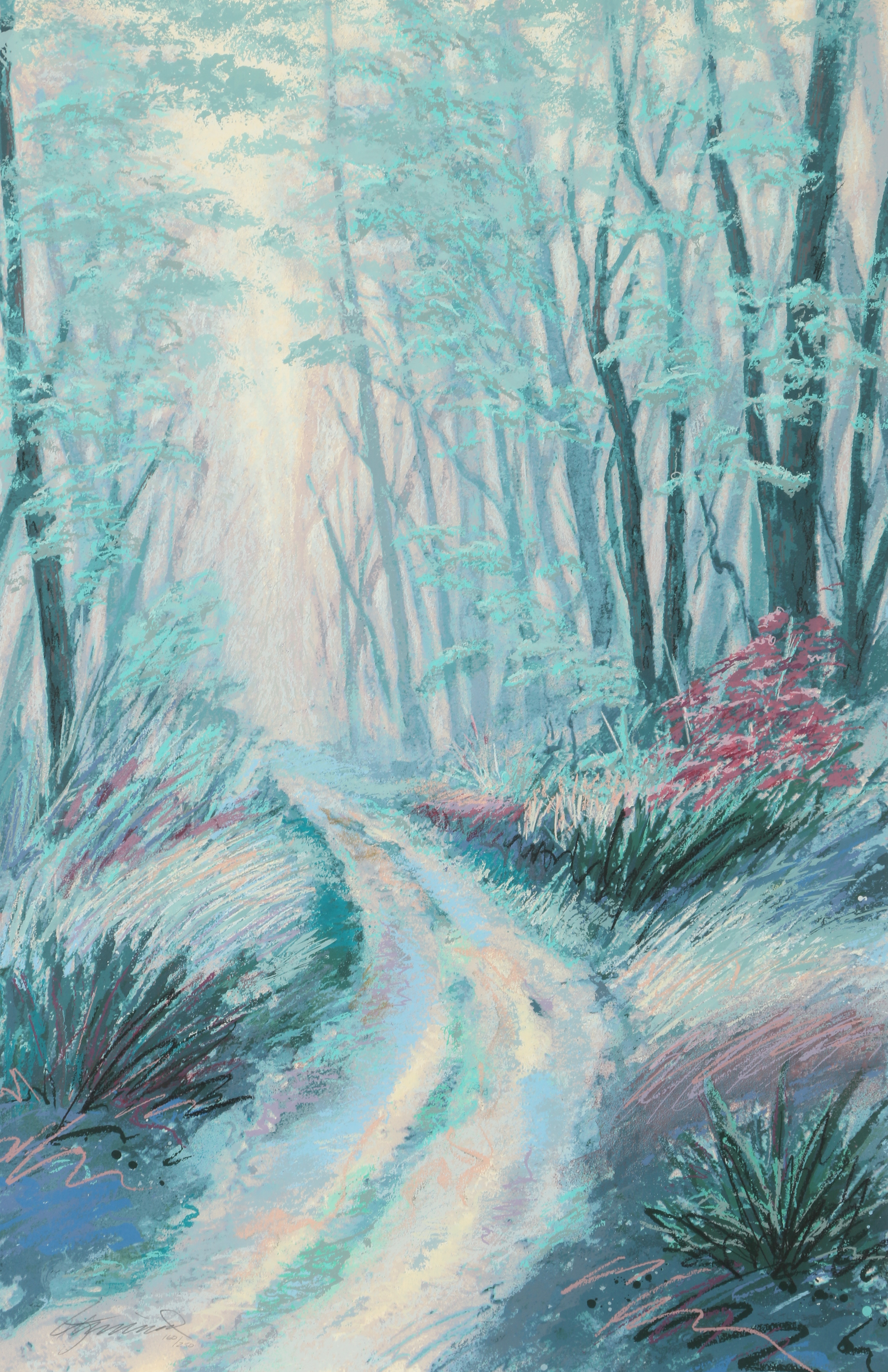 Limited Edition Serigraph of a Forest Path