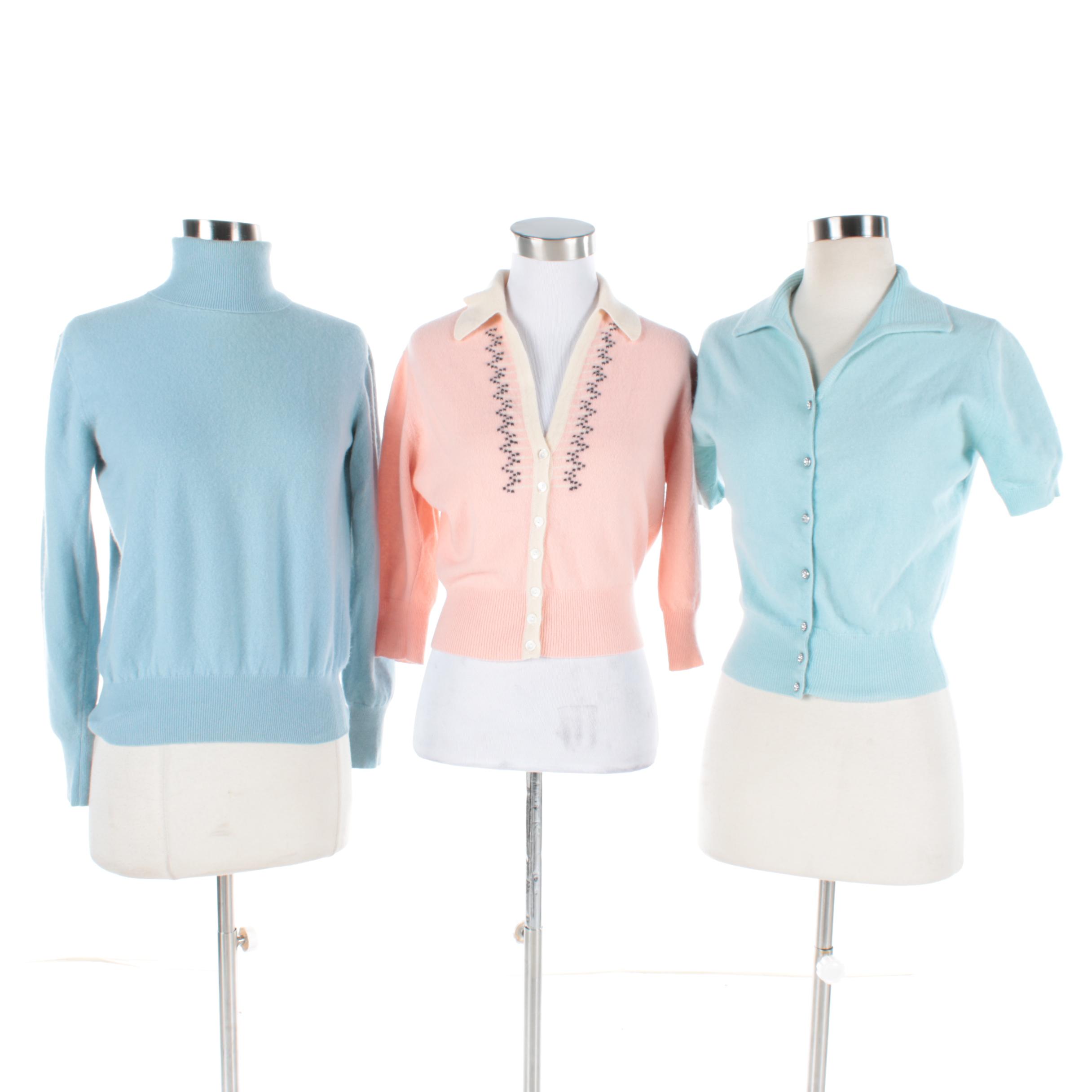 Women's Vintage Cashmere and Angora Sweaters Including Bernhard Altmann