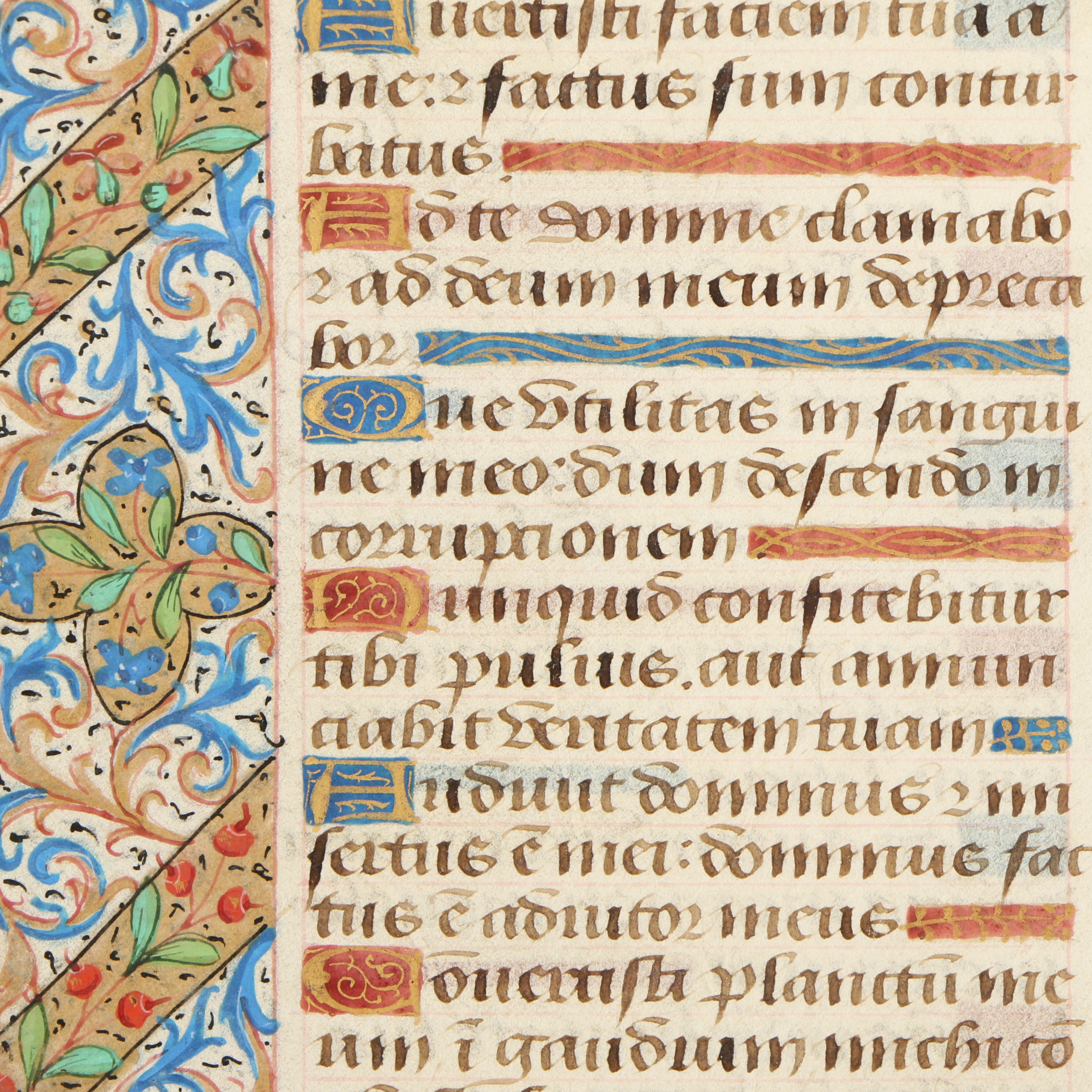 Two 15th-Century Hand-Painted Manuscripts "Book of Hours"