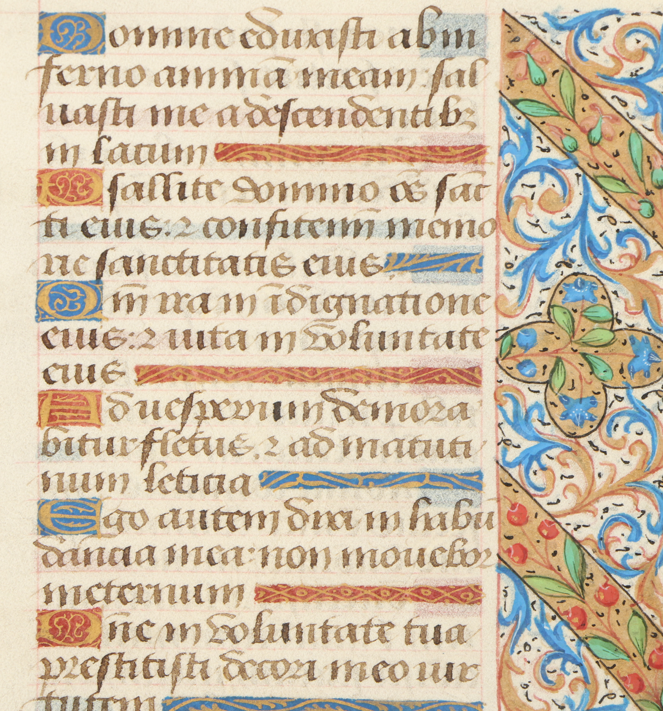 Two 15th-Century Hand-Painted Manuscripts "Book of Hours"