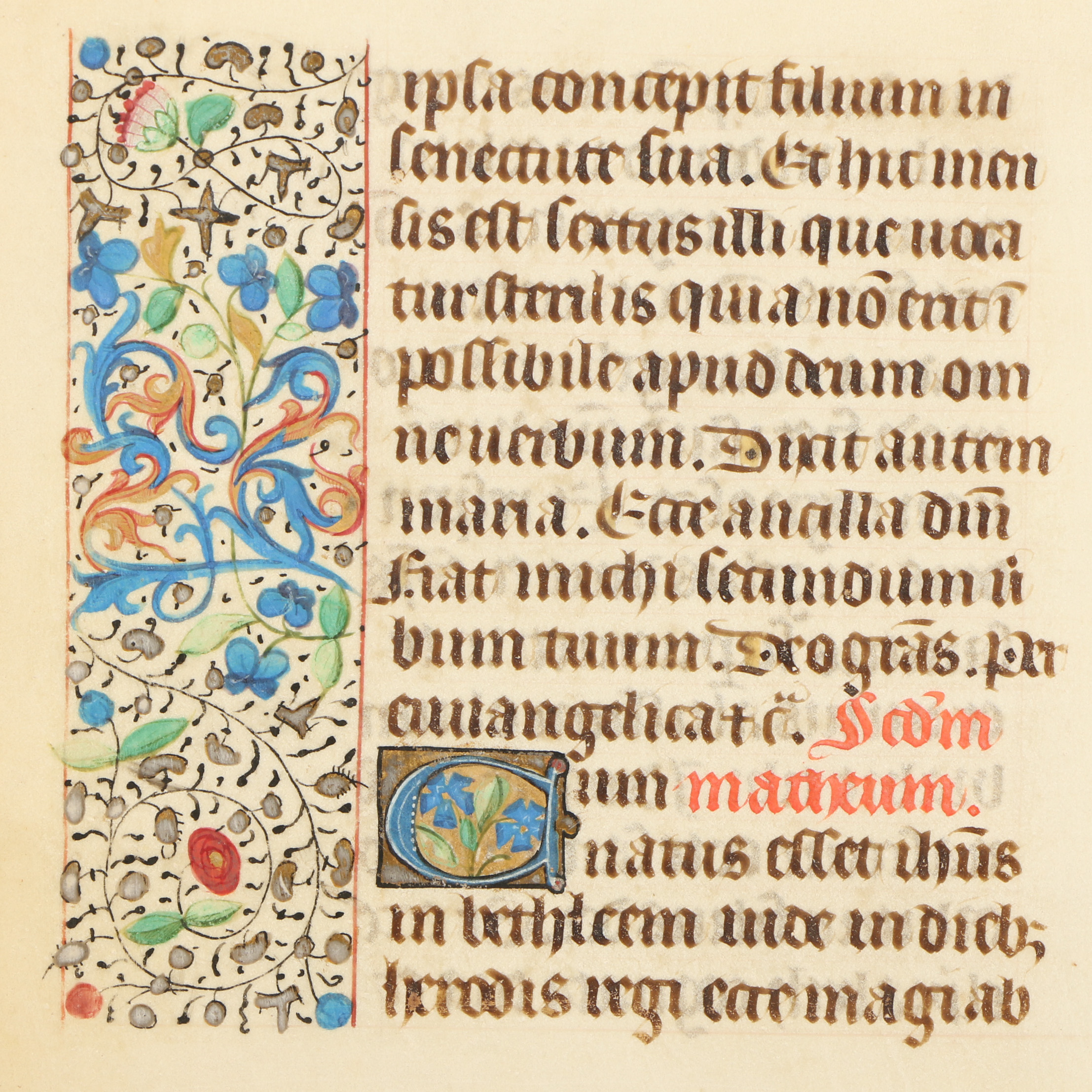 Two 15th-Century Hand-Painted Manuscripts "Book of Hours"
