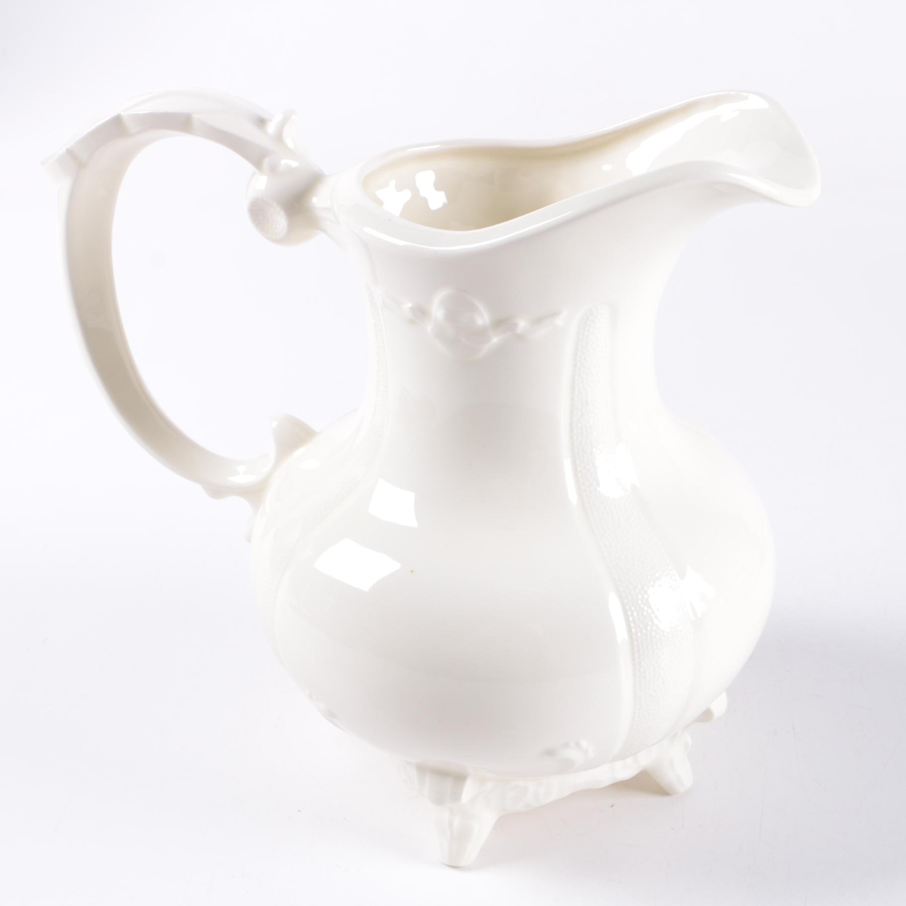 Vintage Victorian Style Loma Ceramic Water Pitcher