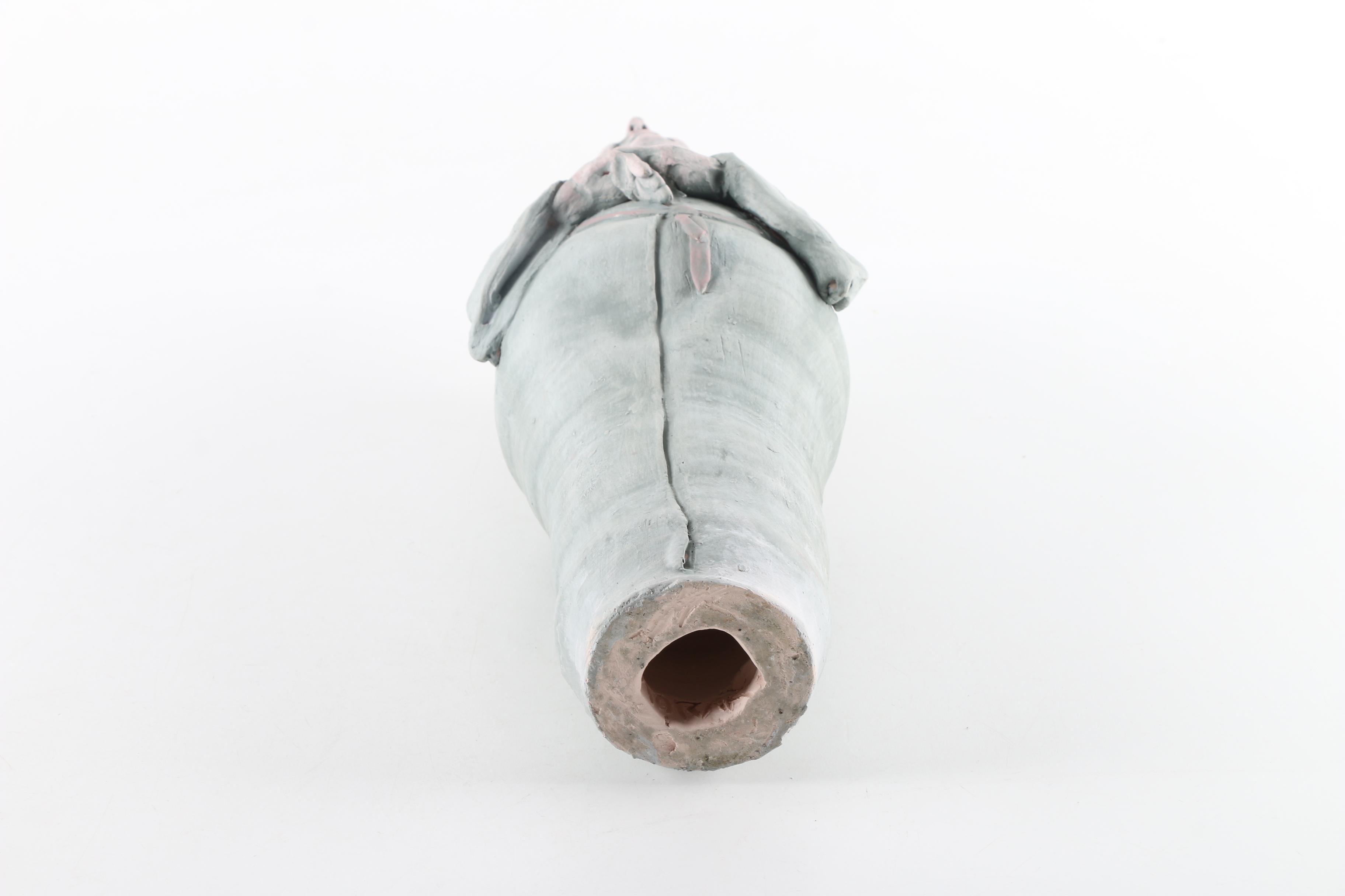 Handbuilt Bisque Stoneware Angel Figurine