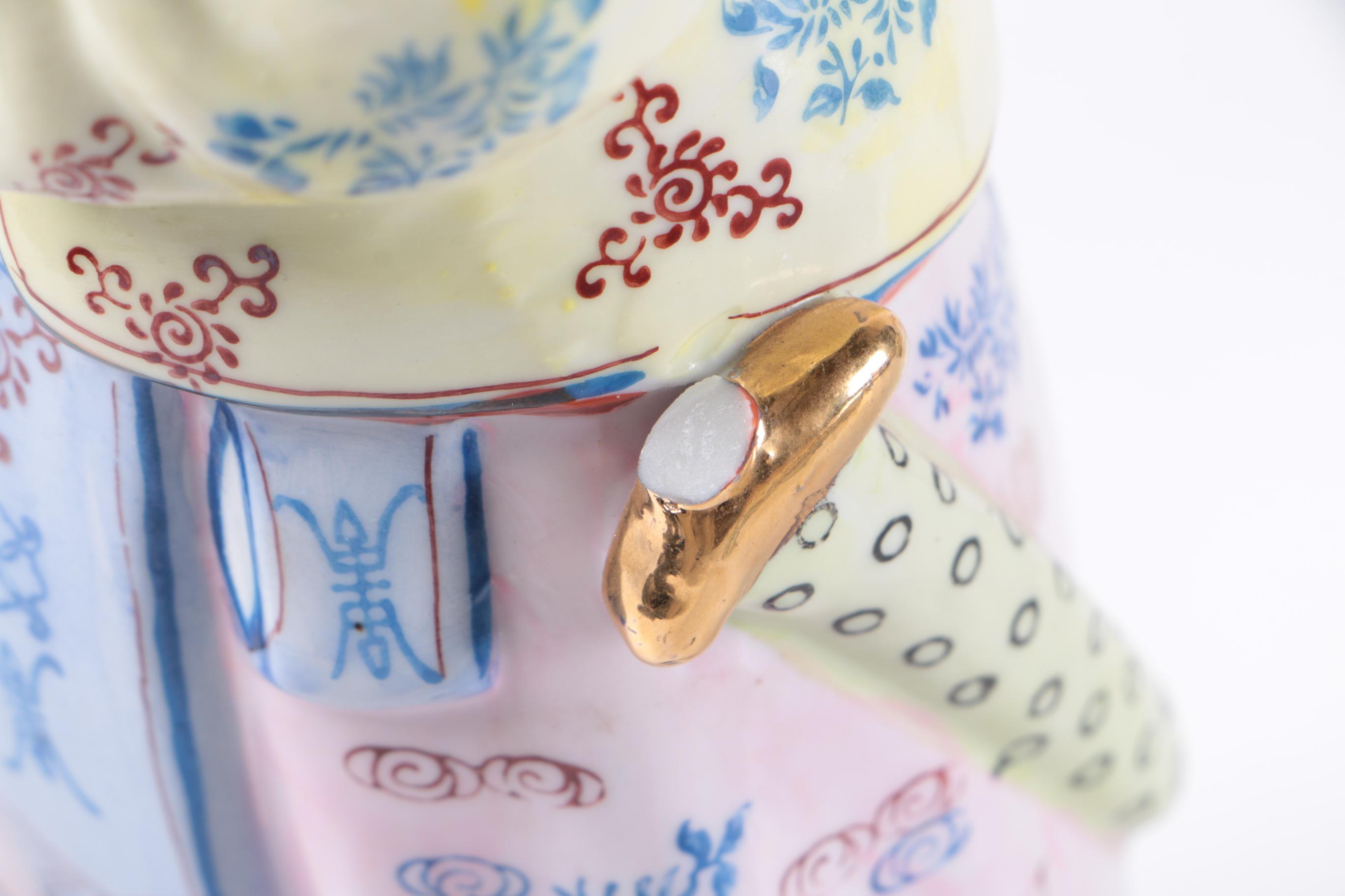 Chinese Trinket Box, Figurine and Decor