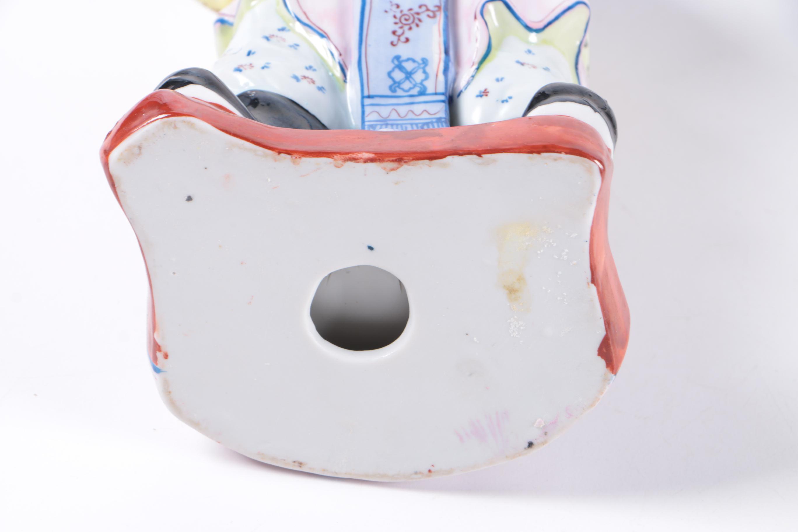 Chinese Trinket Box, Figurine and Decor