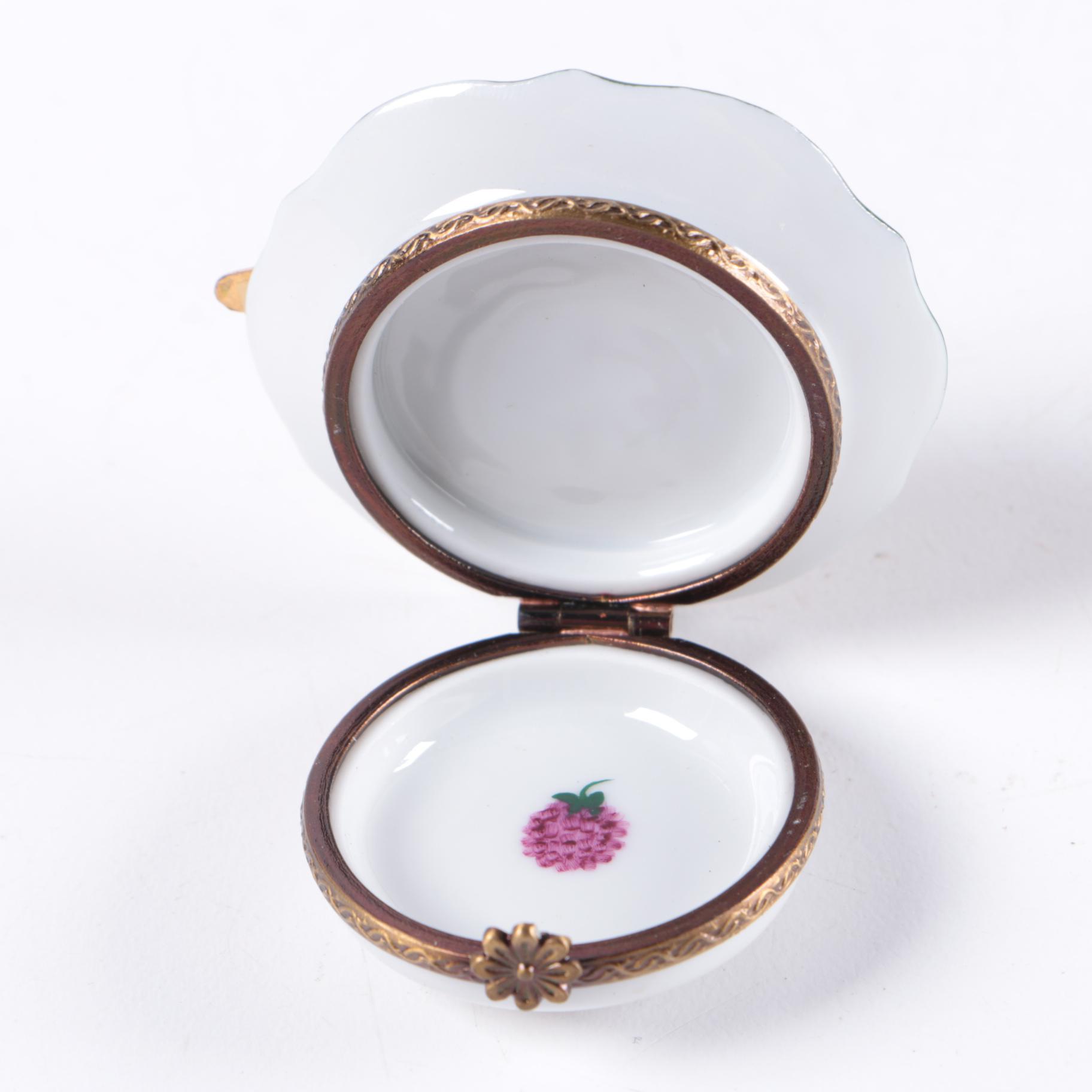 Parry Vieille Limoges Napoleon Pastry Trinket Box