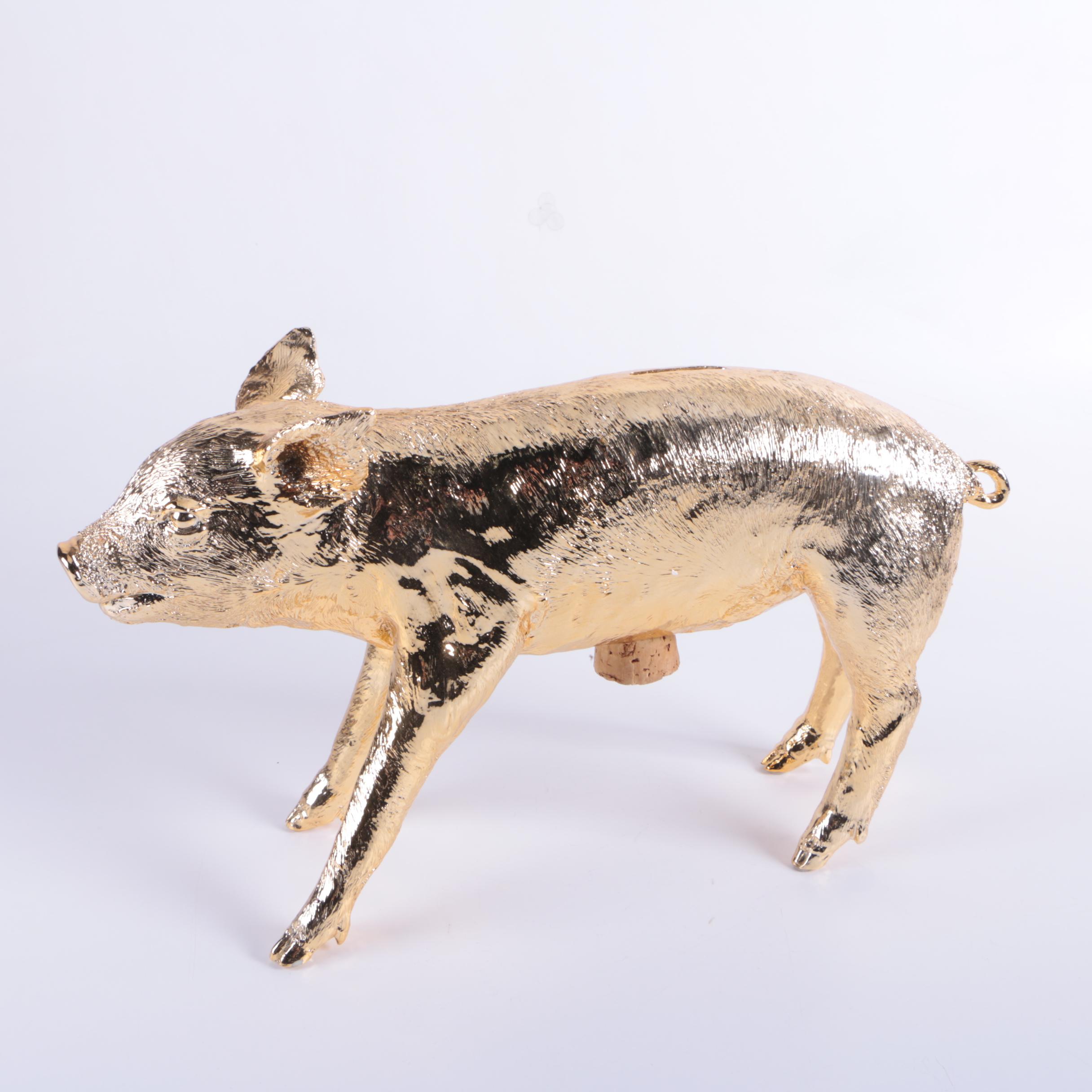 Harry Allen Resin Sculpture "Reality Bank in the Form of a Pig"