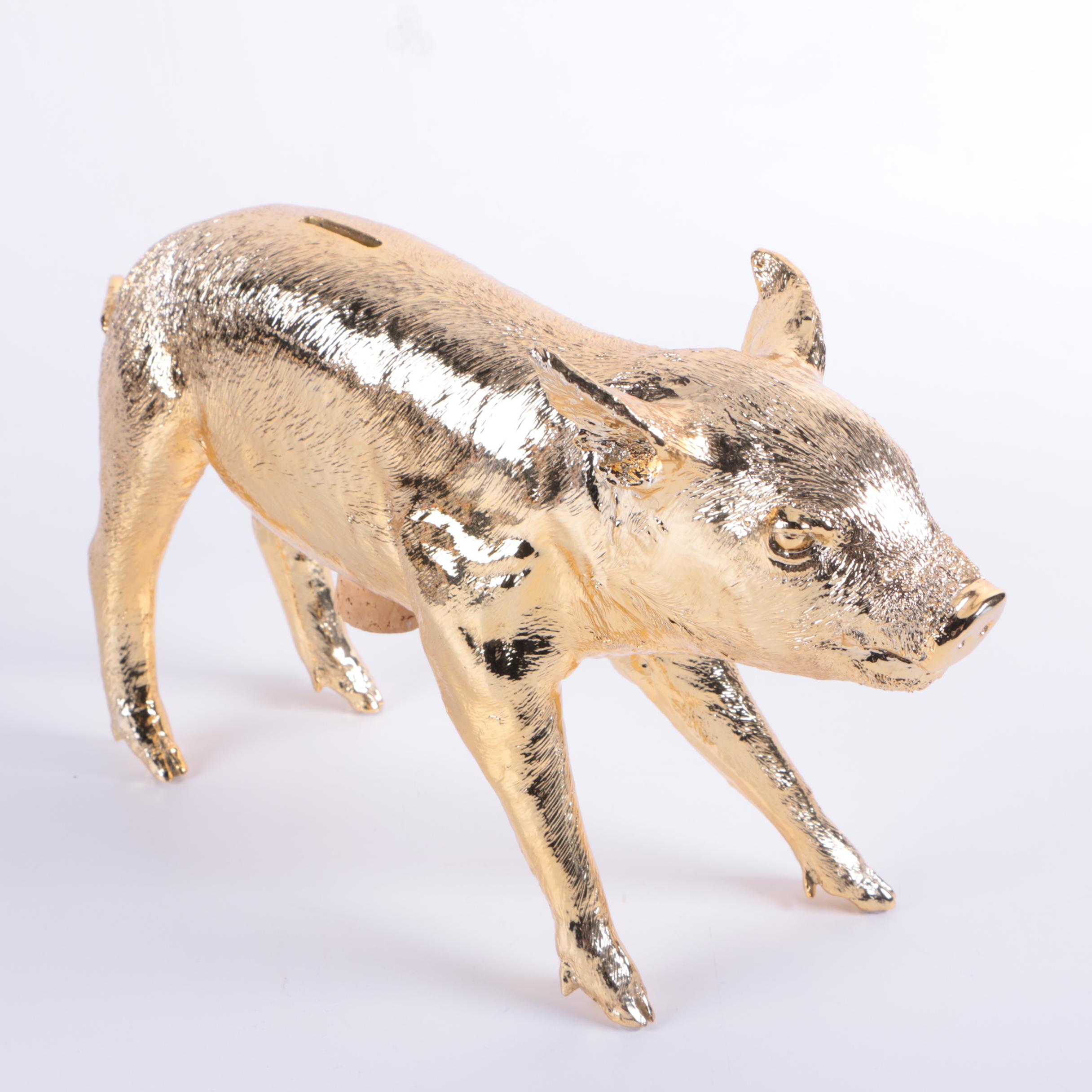 Harry Allen Resin Sculpture "Reality Bank in the Form of a Pig"
