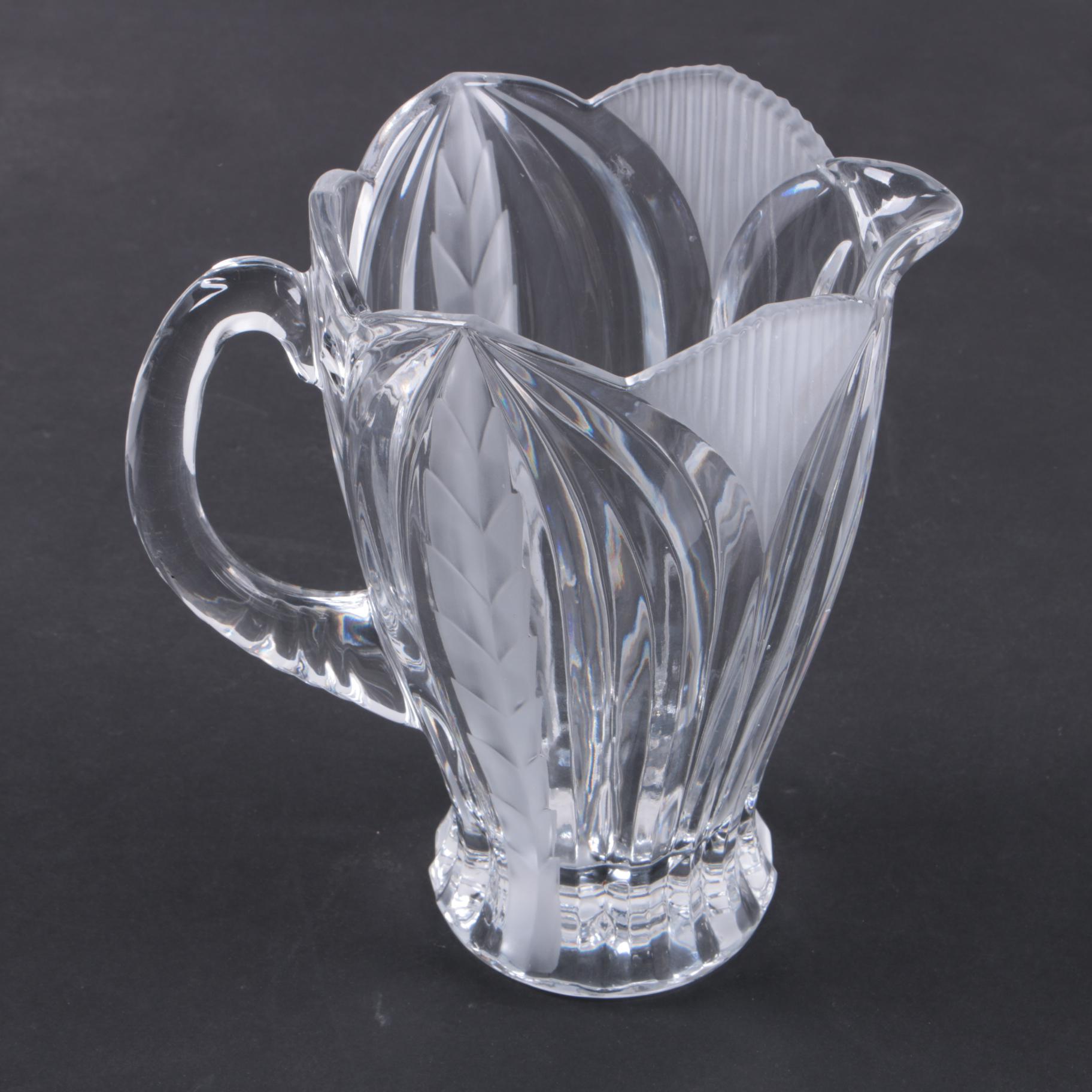 Crystal Clear Industries "Novellette II" Crystal Pitcher