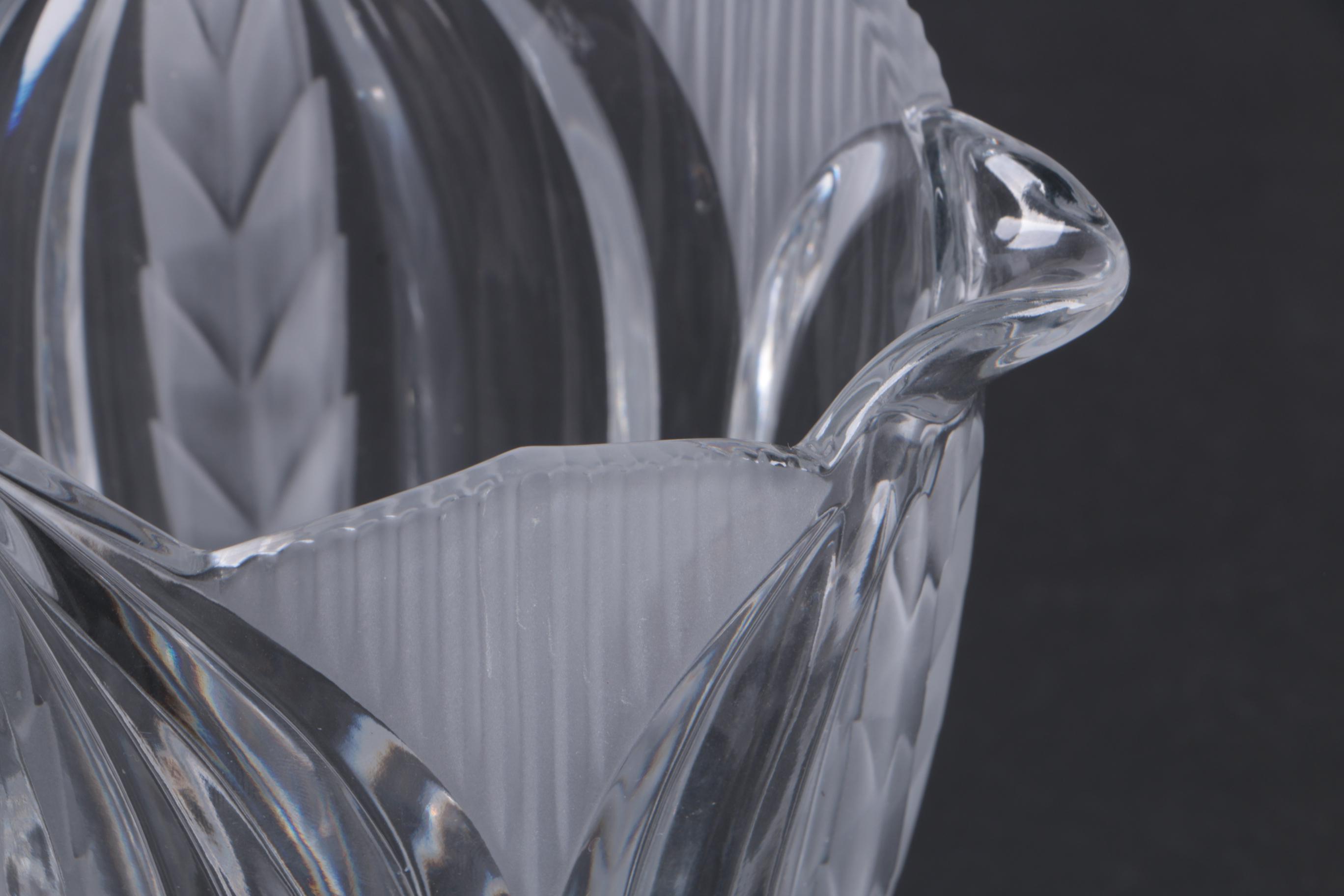 Crystal Clear Industries "Novellette II" Crystal Pitcher