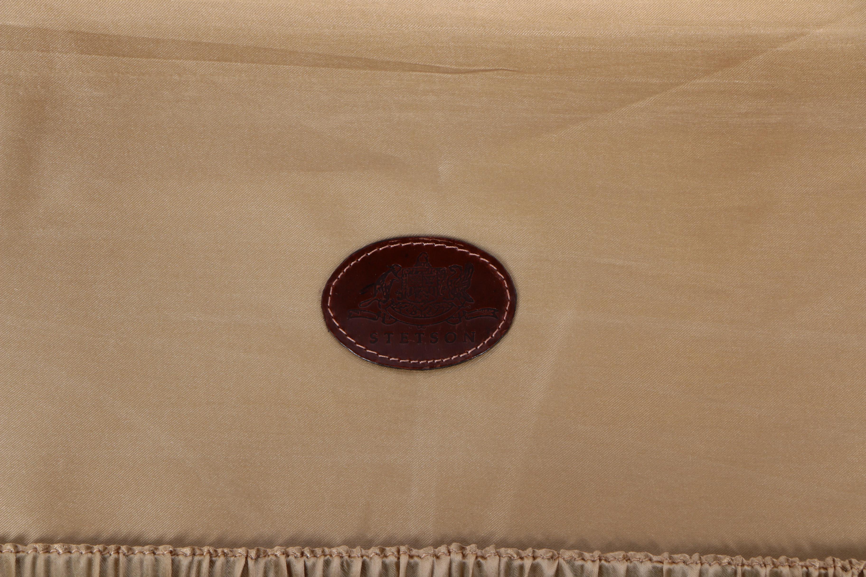 Vintage Stetson Plaid Hardshell Suitcase