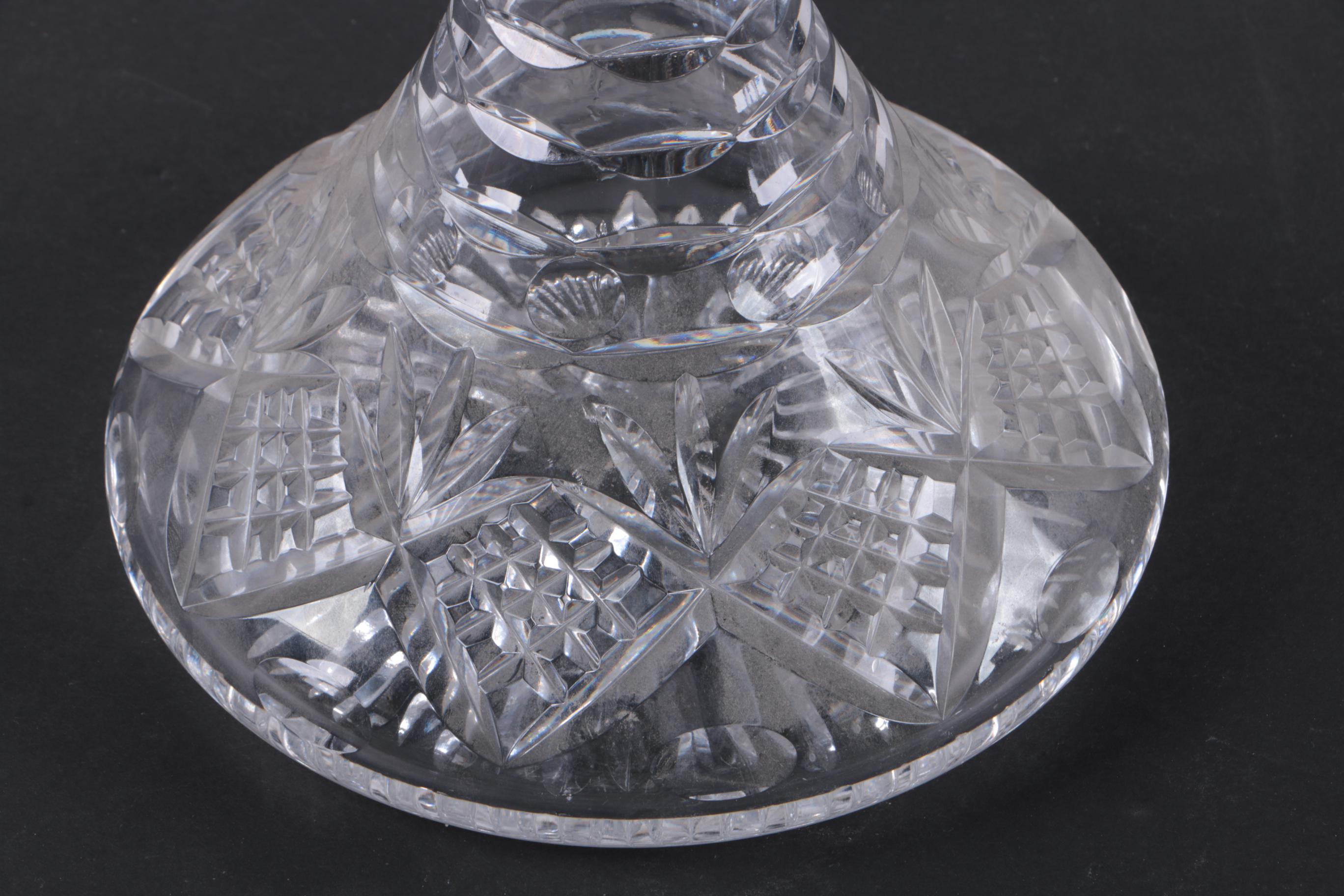 J.A. Campbell British Sterling and Crystal Ships Decanter