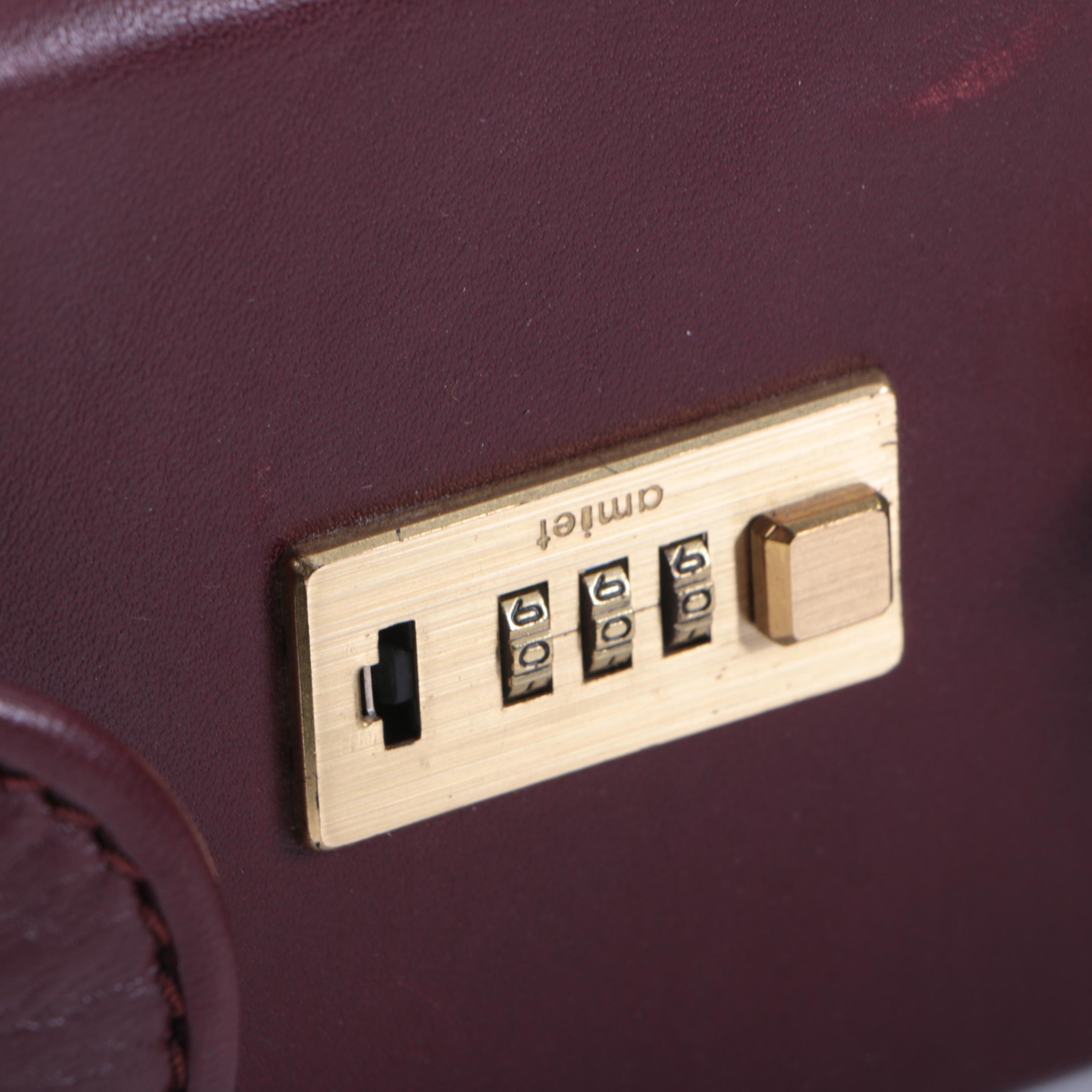 Vintage Amiet Leather Suitcase