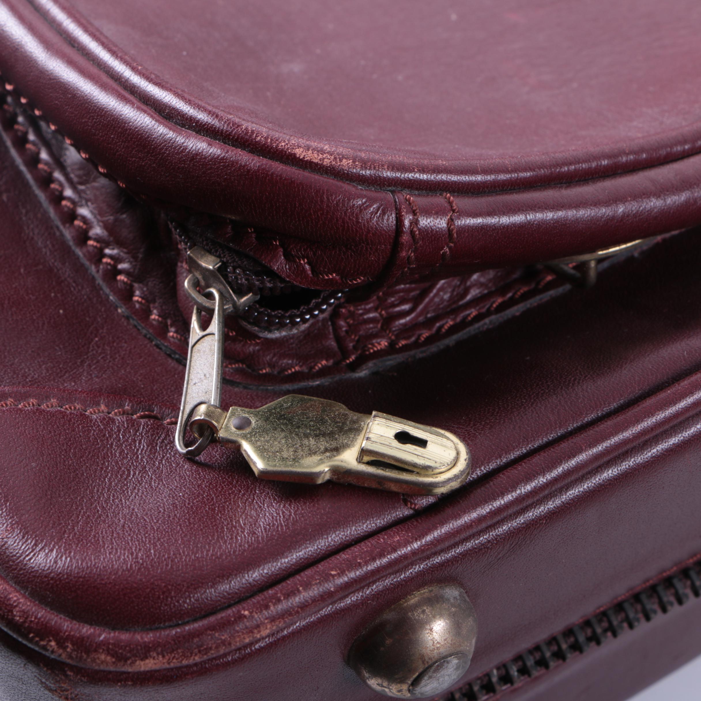 Vintage Amiet Leather Suitcase
