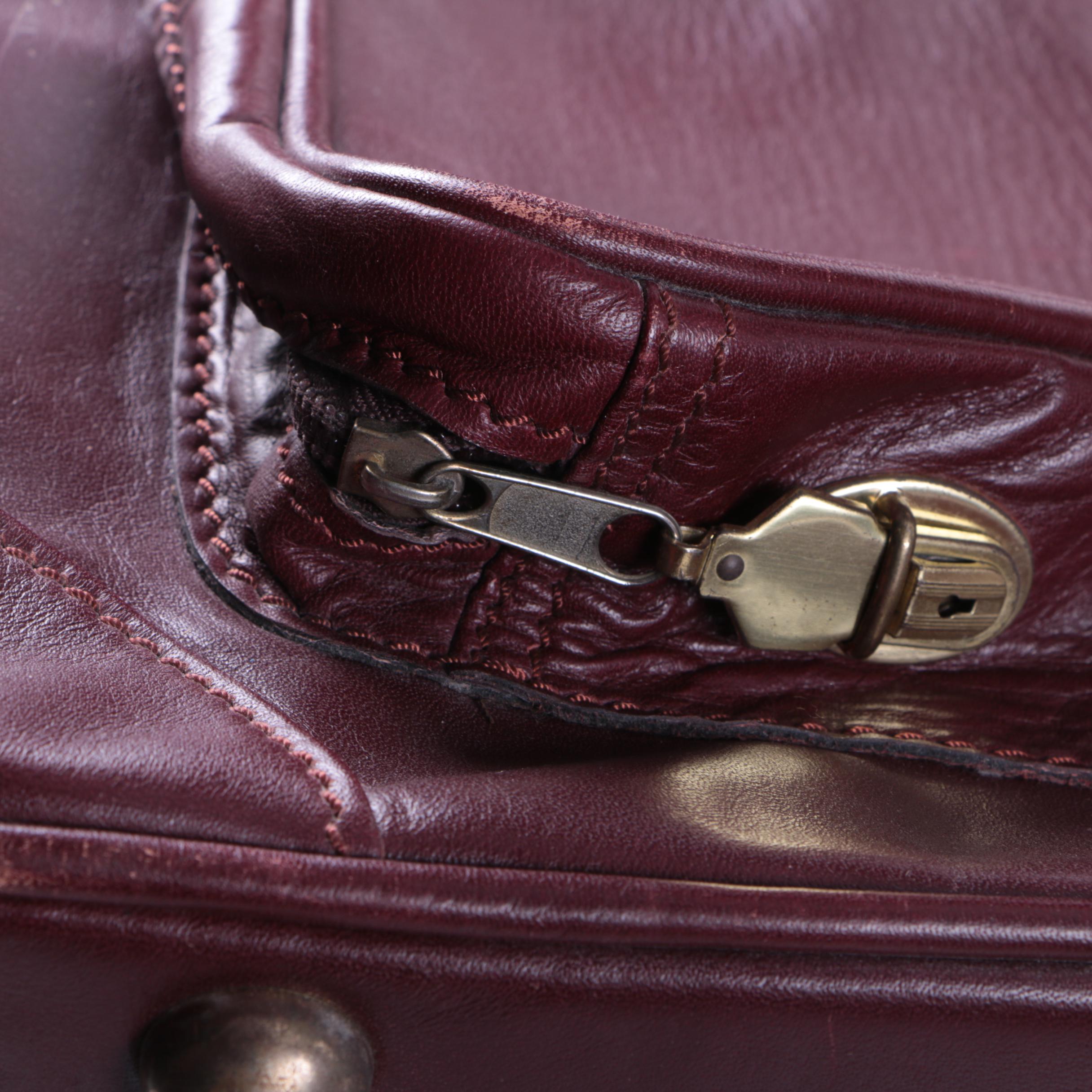 Vintage Amiet Leather Suitcase