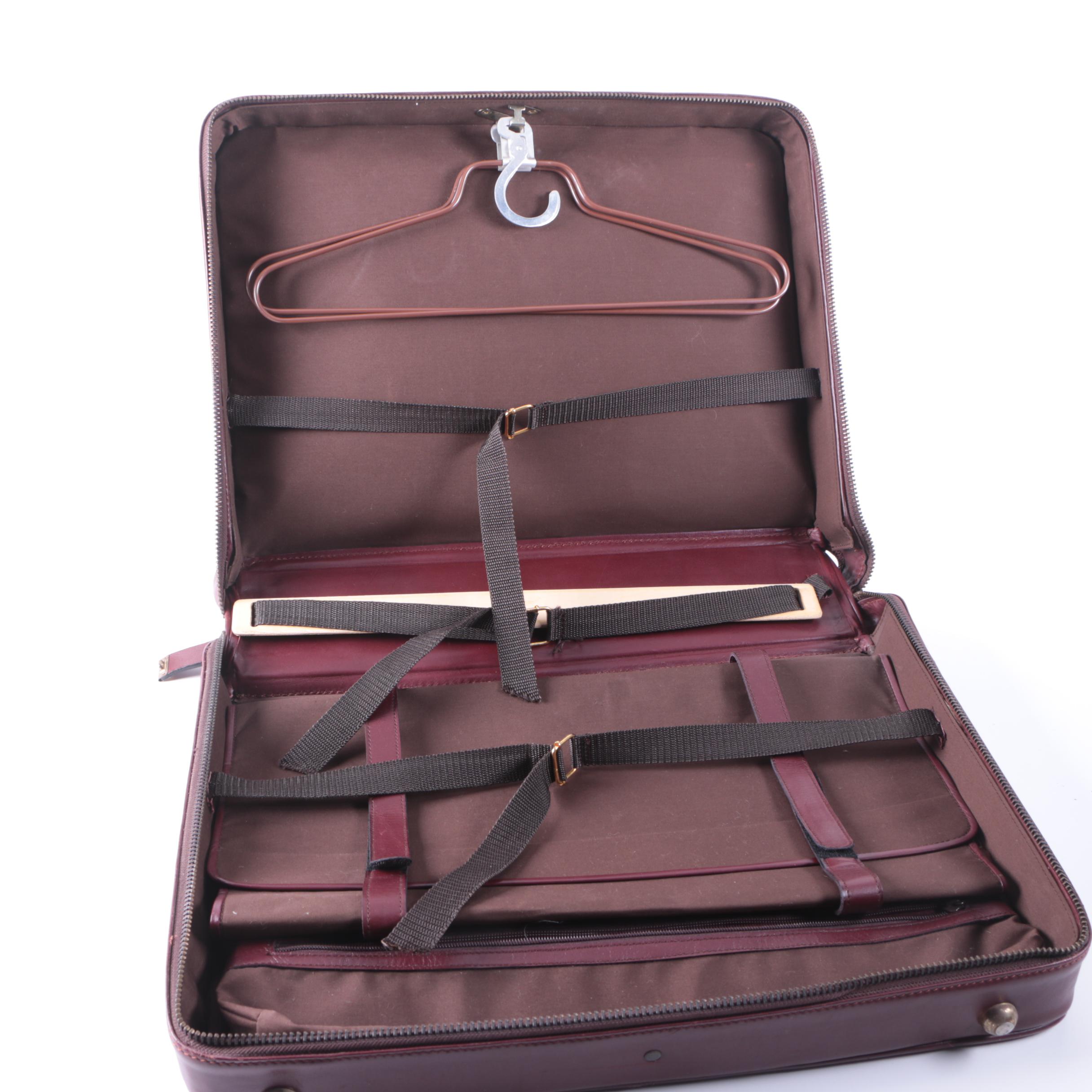 Vintage Amiet Leather Suitcase