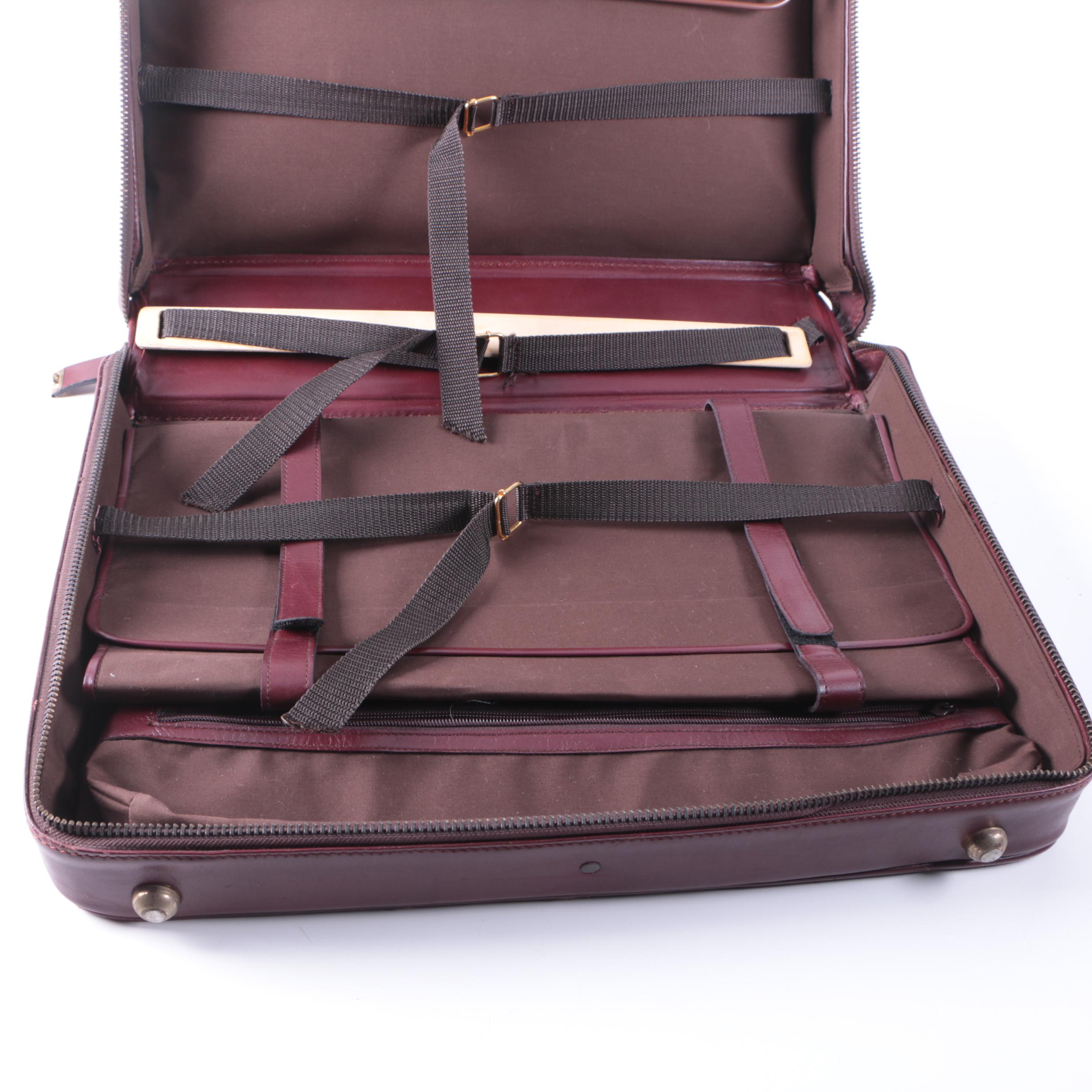 Vintage Amiet Leather Suitcase