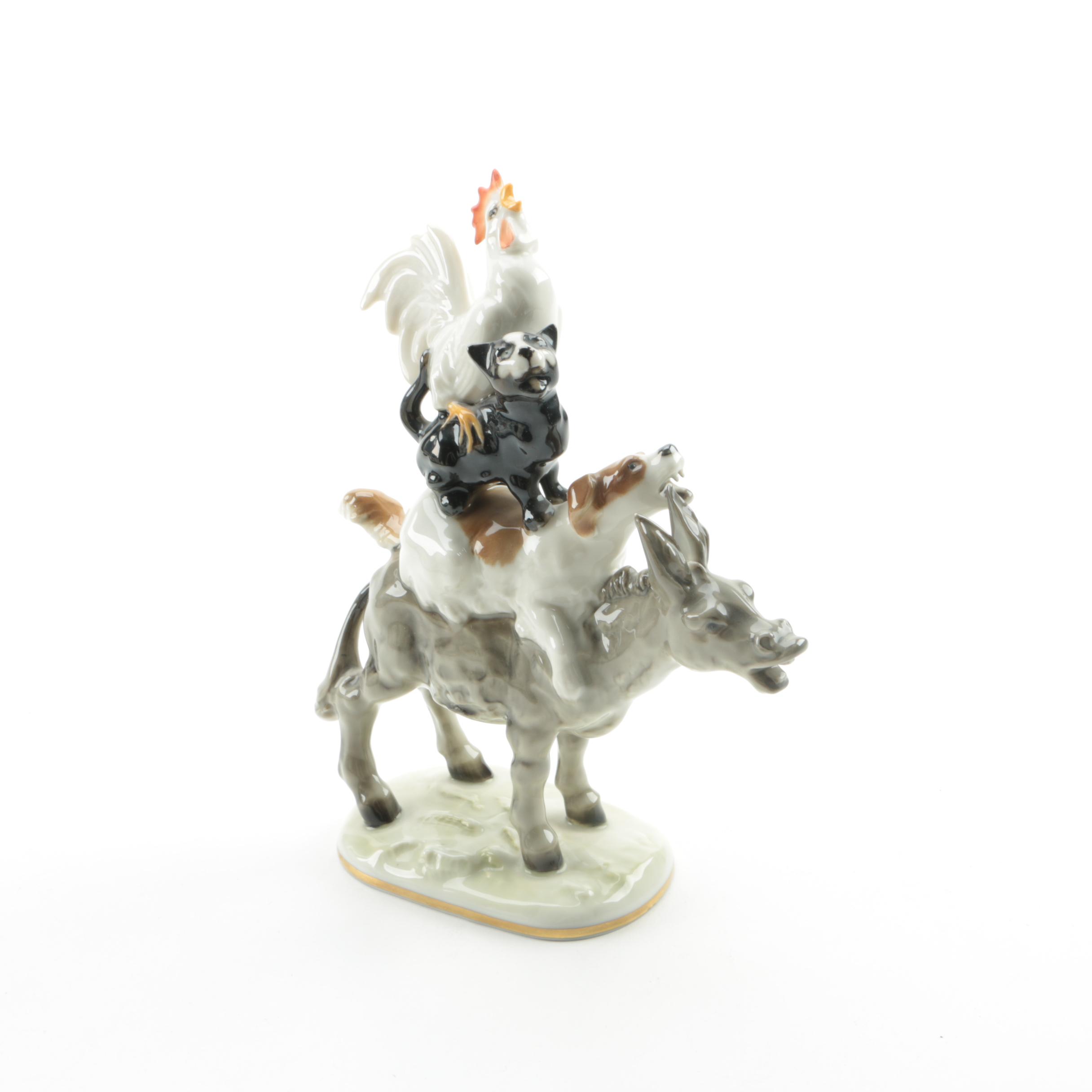 Hutschenreuther "Bremen Town Musicians" Figurine