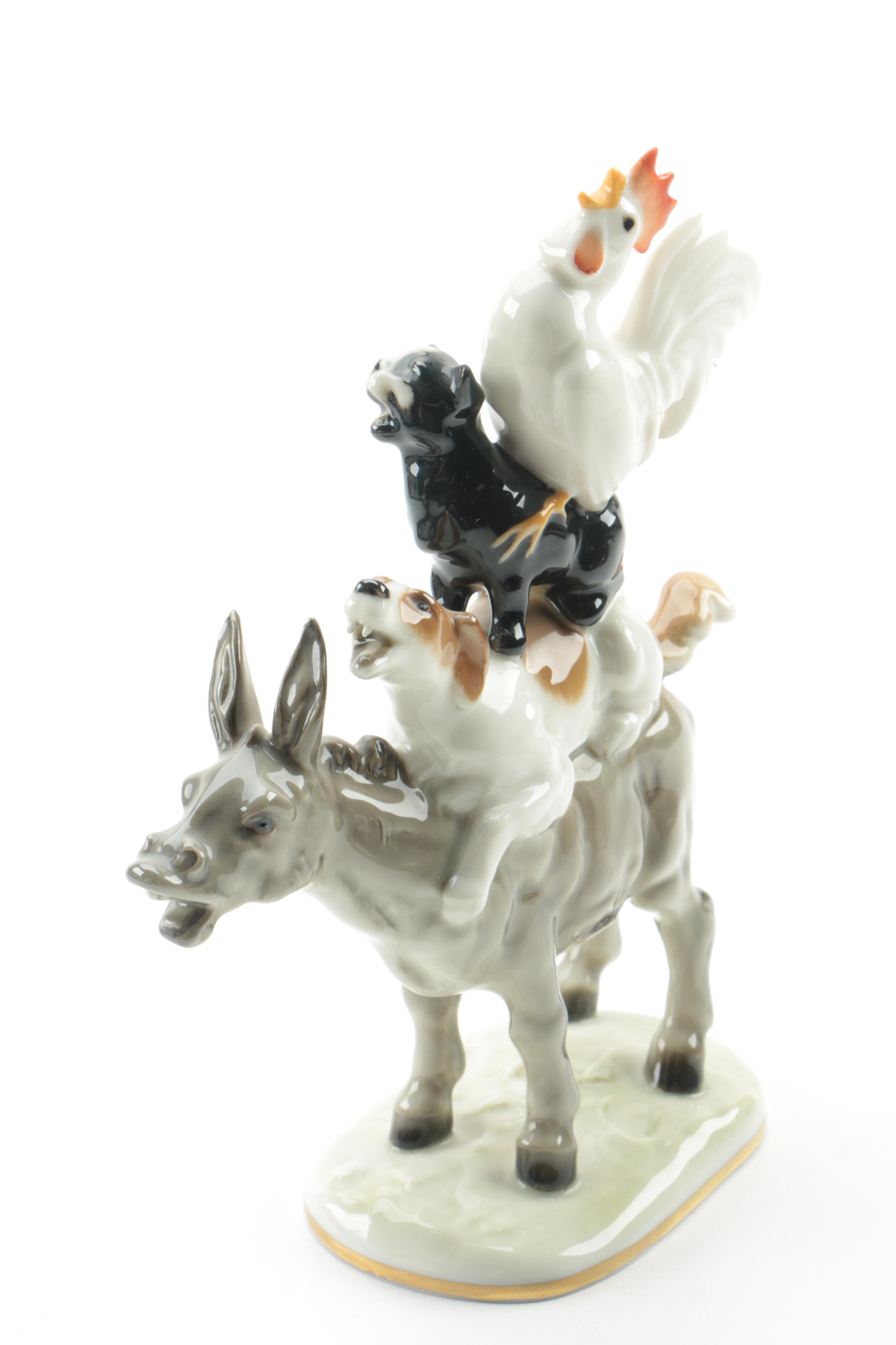 Hutschenreuther "Bremen Town Musicians" Figurine