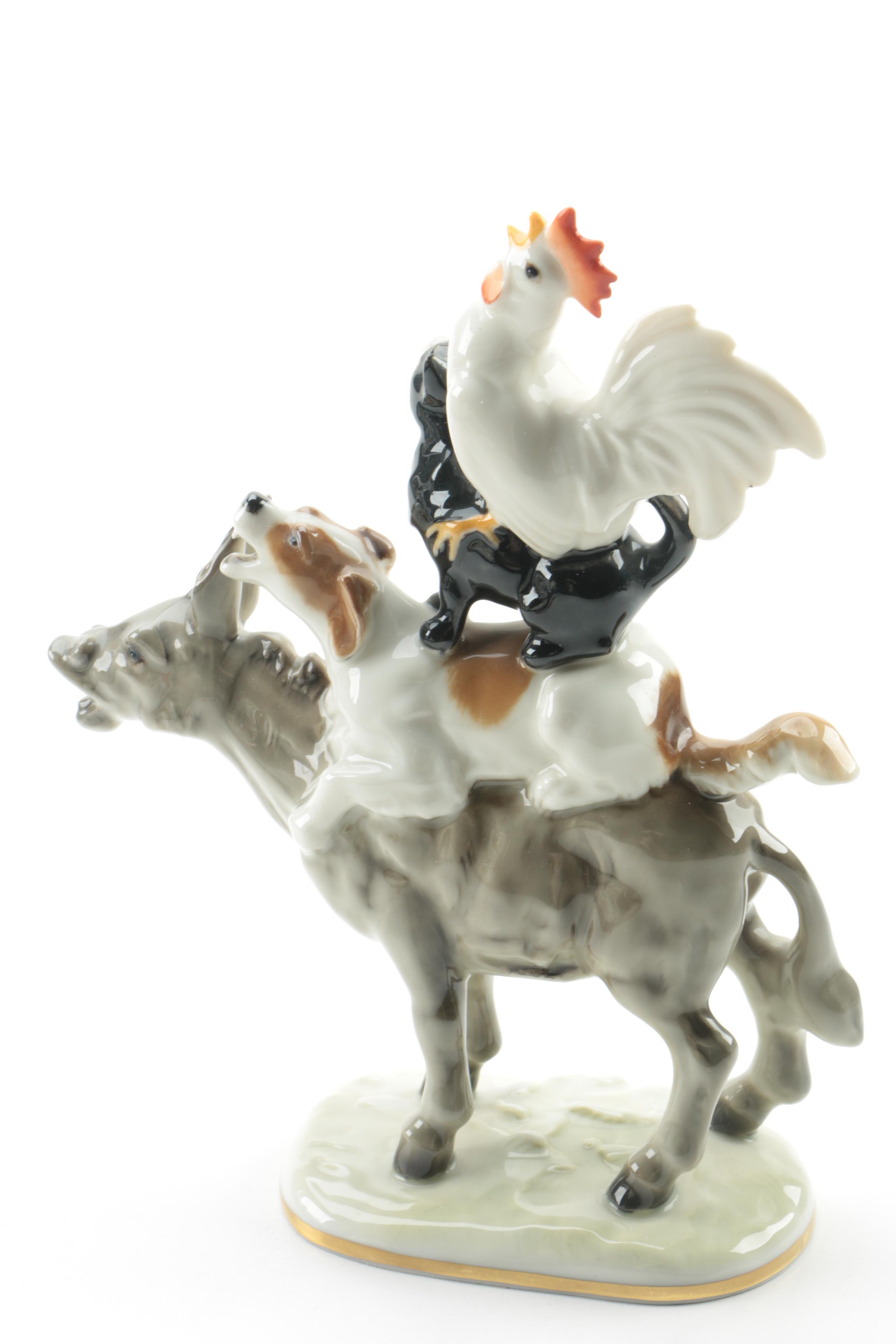Hutschenreuther "Bremen Town Musicians" Figurine