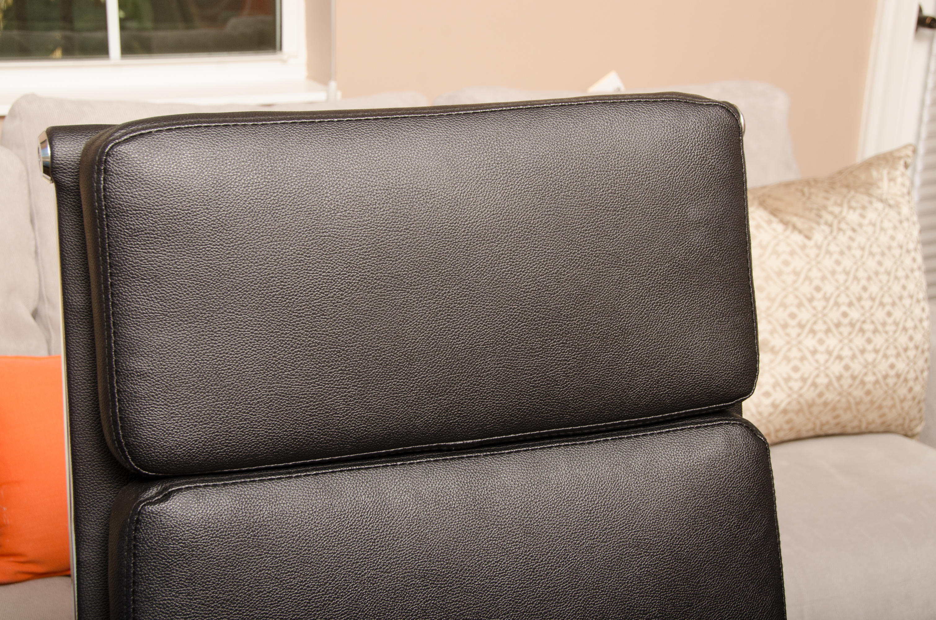 Contemporary Faux Leather Rolling Office Chair by Jesper Office