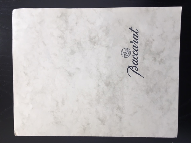 Baccarat "Hugo" Crystal Inkwell with COA