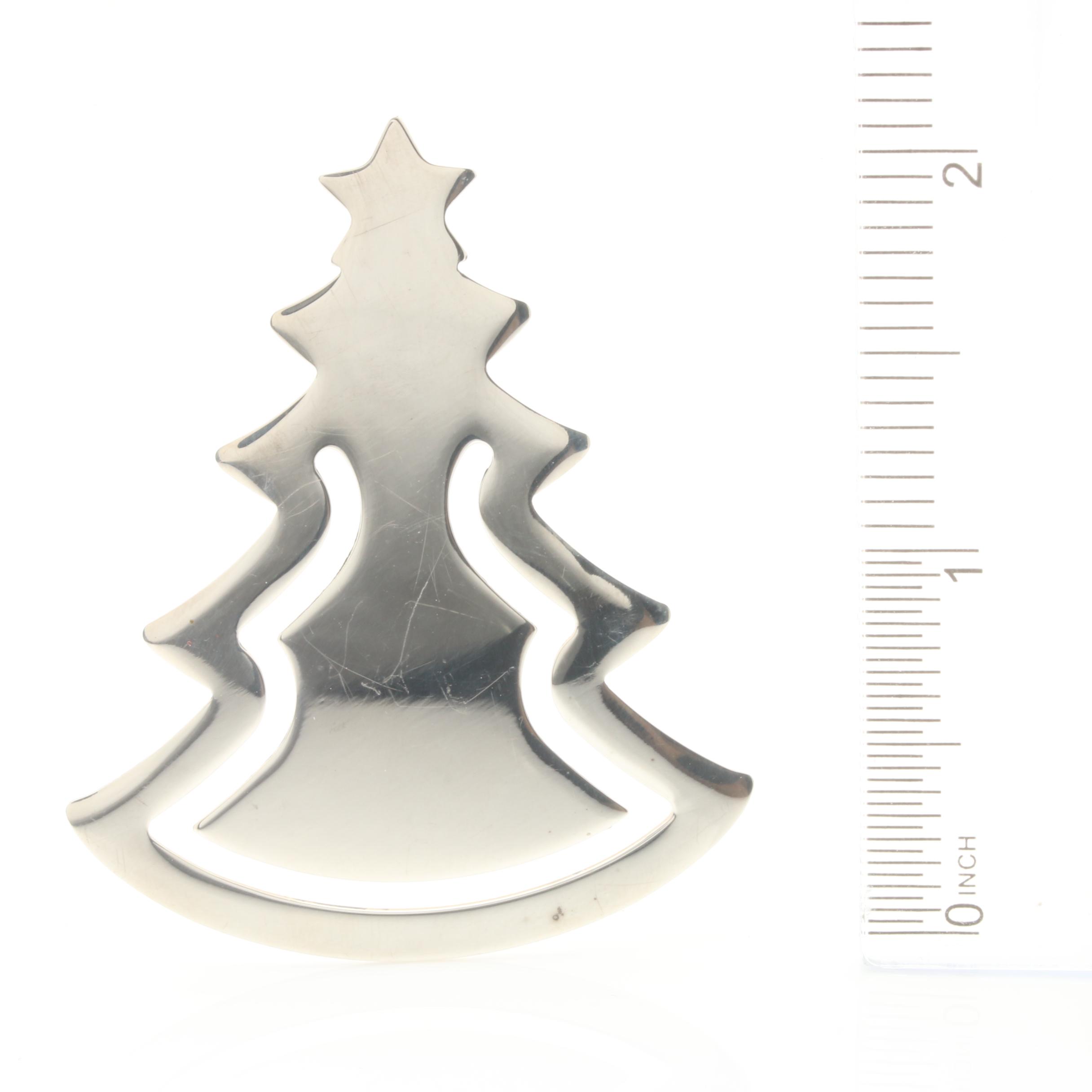 Tiffany & Co. Sterling Silver Christmas Tree Bookmark