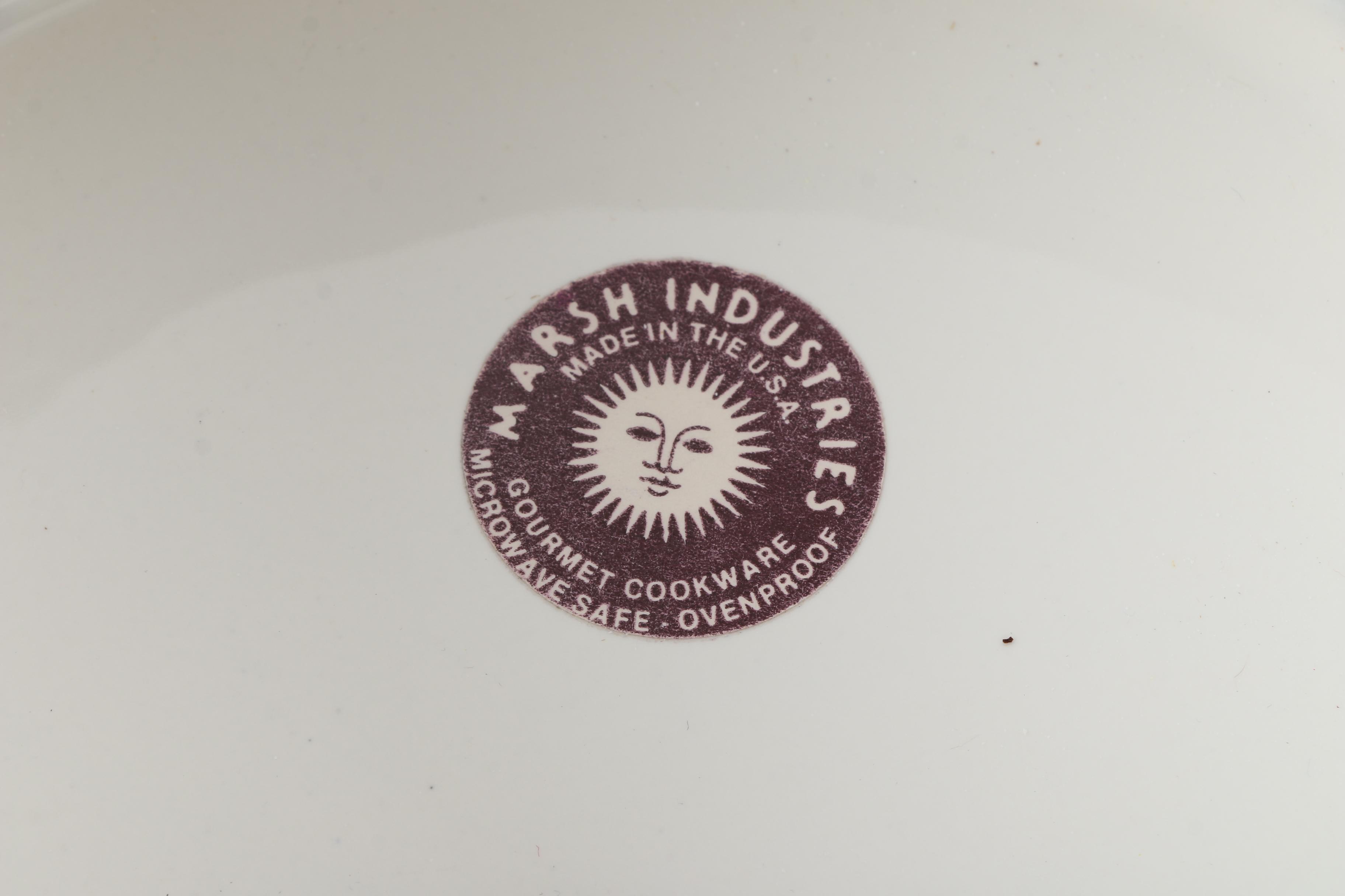 Marsh Industries Duck Baker and Artis Porcelain Ramekins