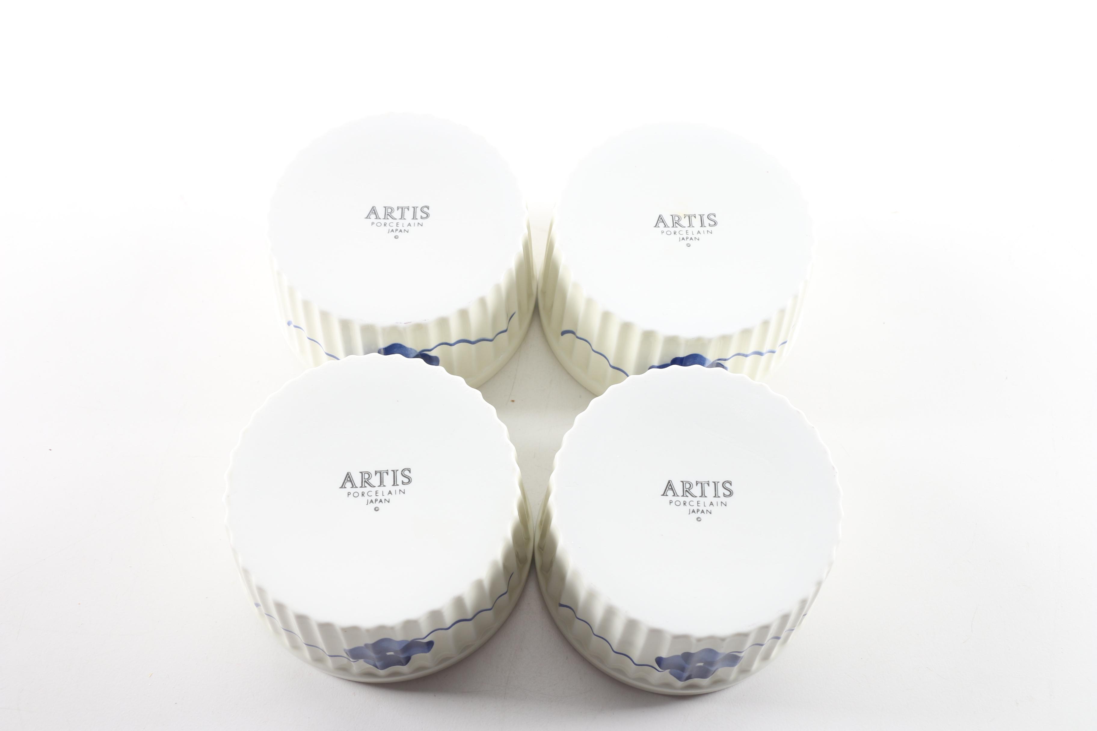 Marsh Industries Duck Baker and Artis Porcelain Ramekins