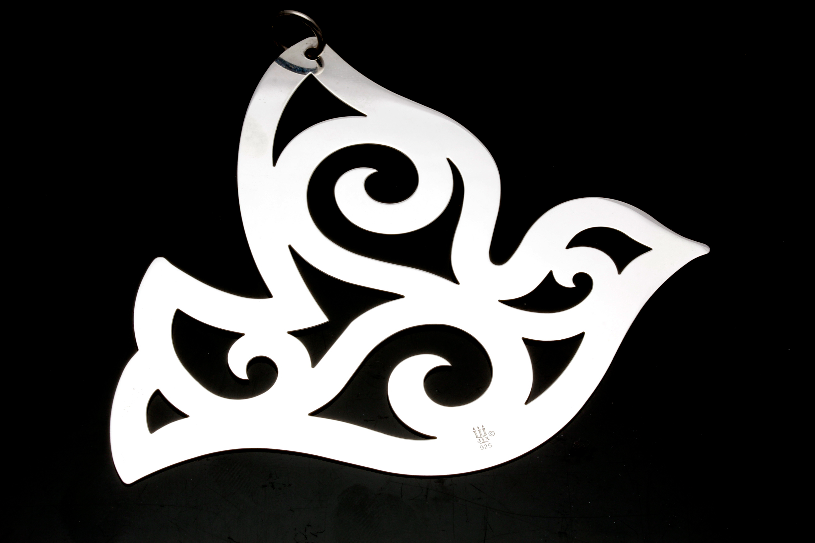 James Avery Sterling Silver Pierced Dove Christmas Ornament