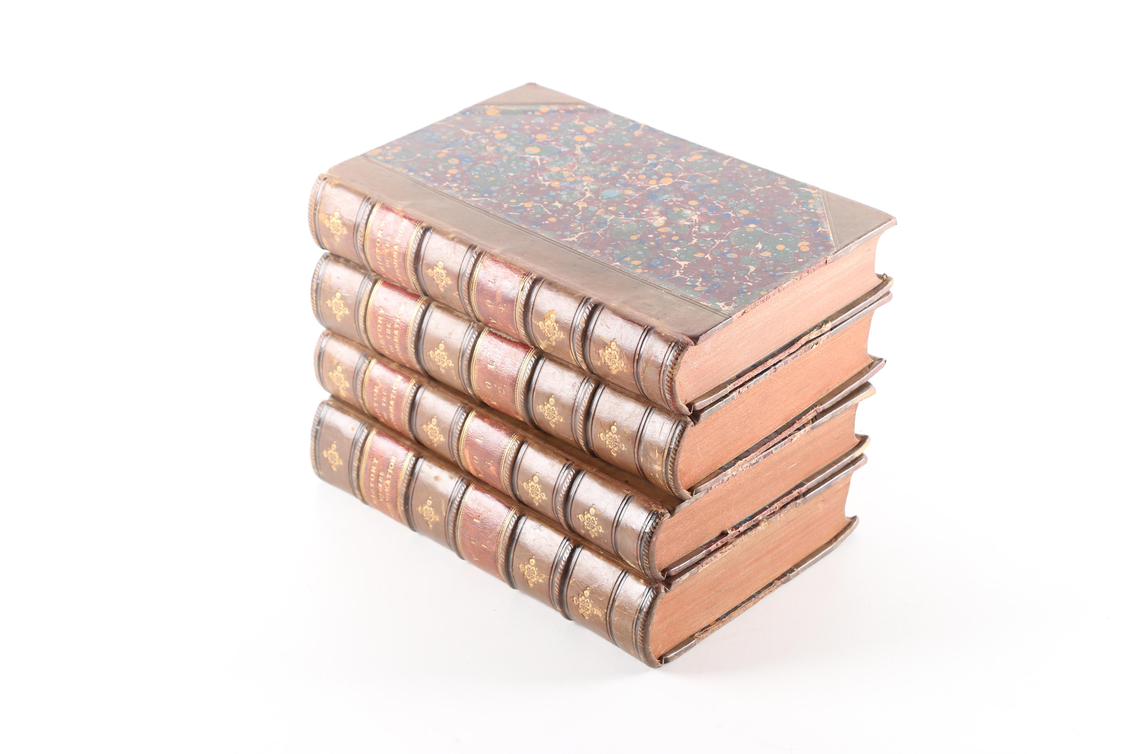 1853 "History of the Reformation" Complete Set by Jean-Henri Merle d'Aubigné