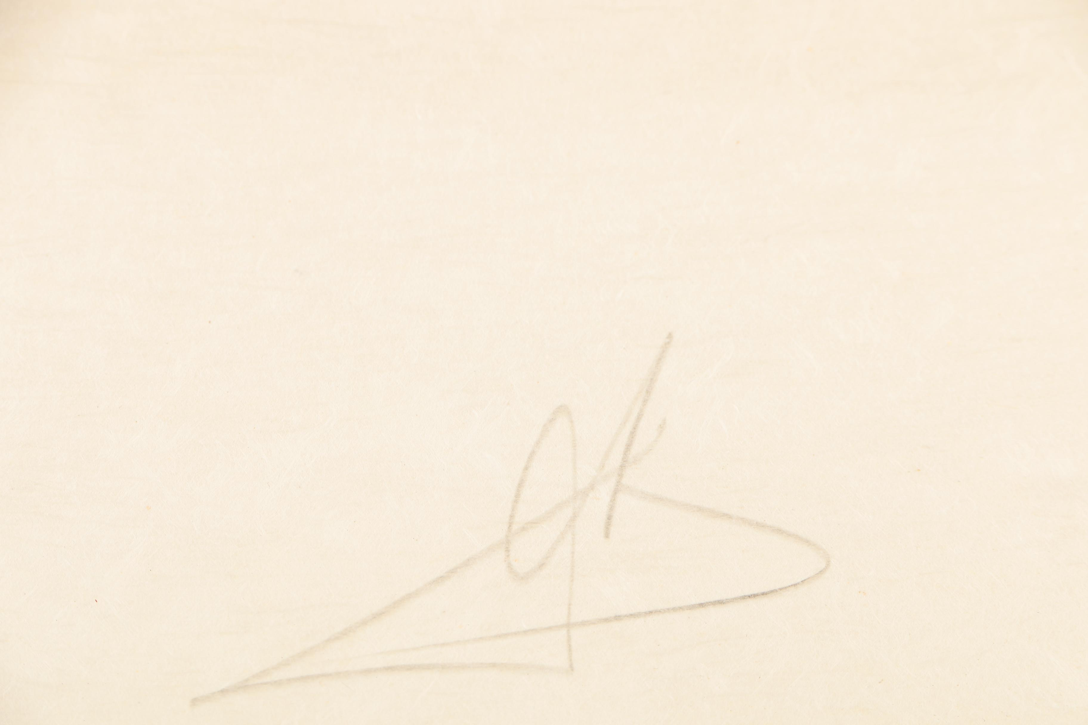 Salvador Dalí Hand-Tinted Etching on Japon Paper "Judgment"