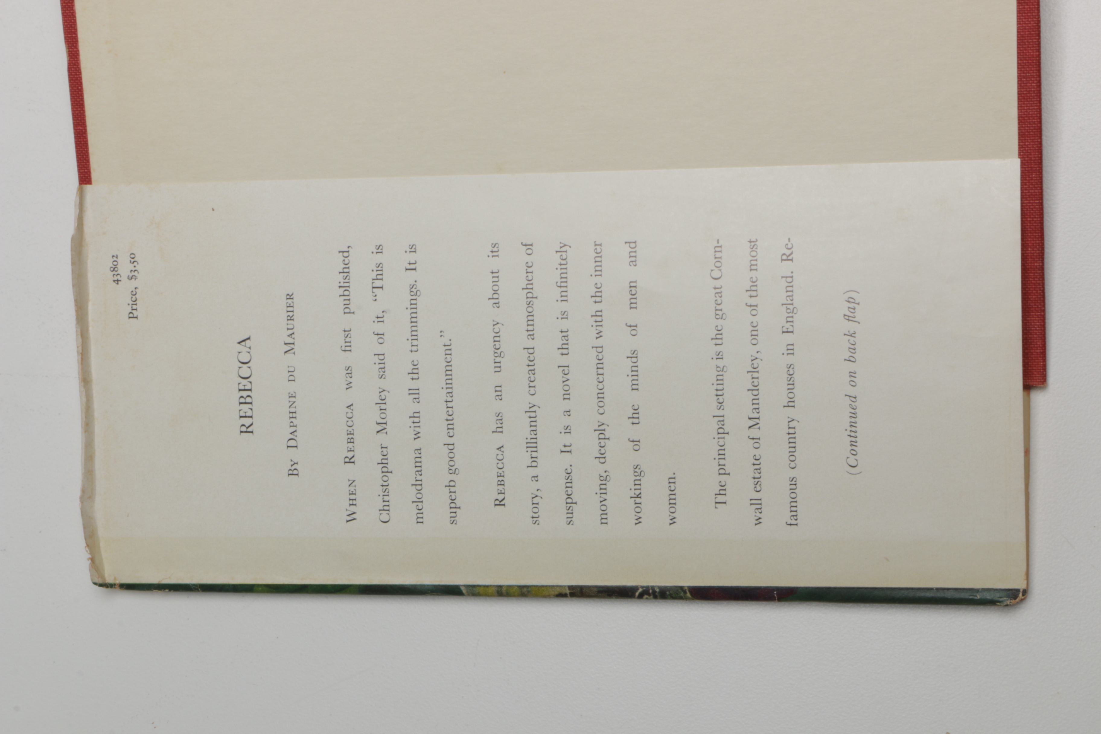 Books Including "Rebecca" by Daphne du Maurier