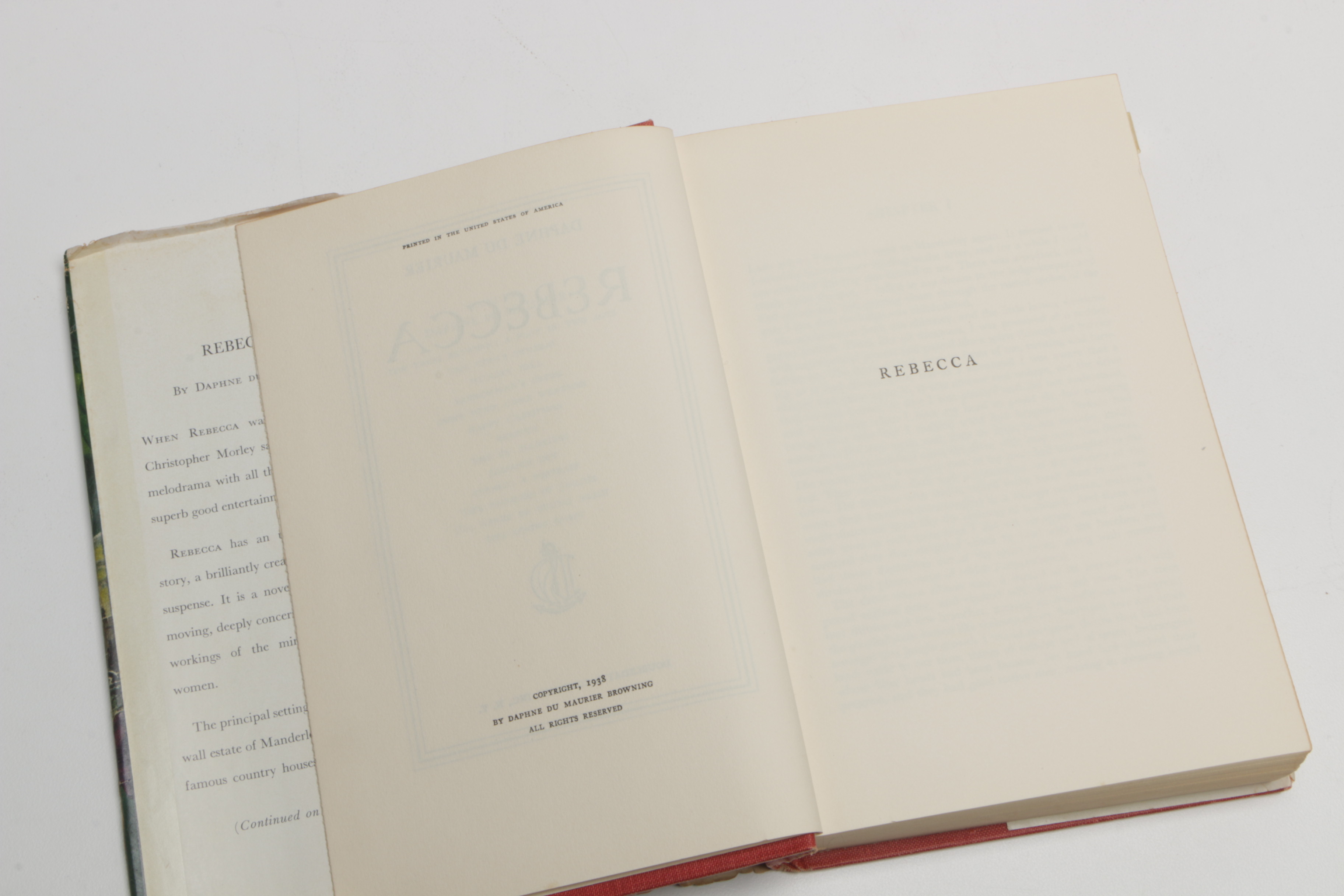 Books Including "Rebecca" by Daphne du Maurier