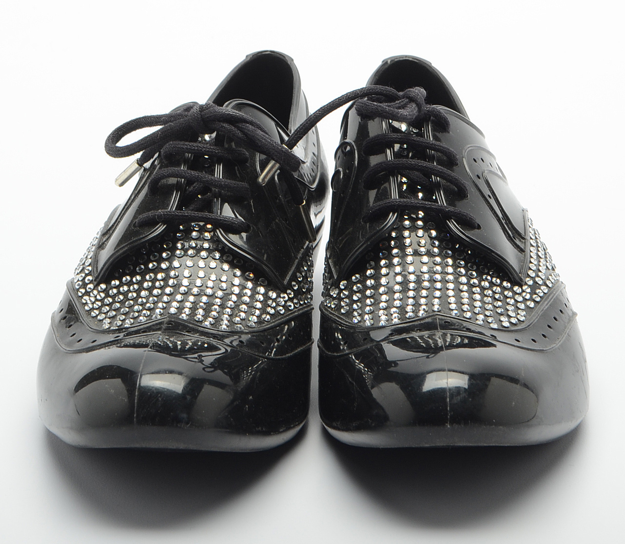 J. Maskrey for Melissa Couture Black Recycled PVC Oxfords