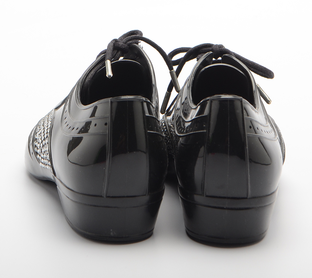 J. Maskrey for Melissa Couture Black Recycled PVC Oxfords