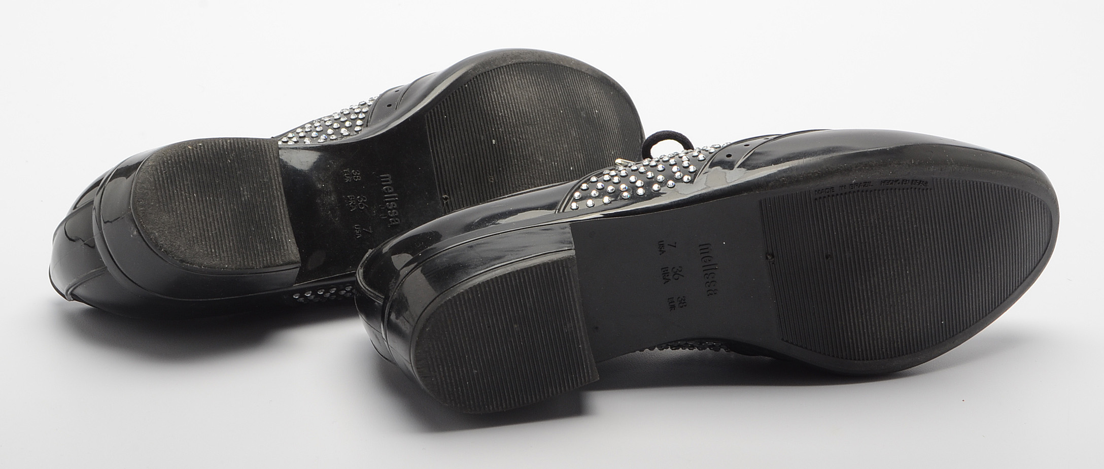 J. Maskrey for Melissa Couture Black Recycled PVC Oxfords