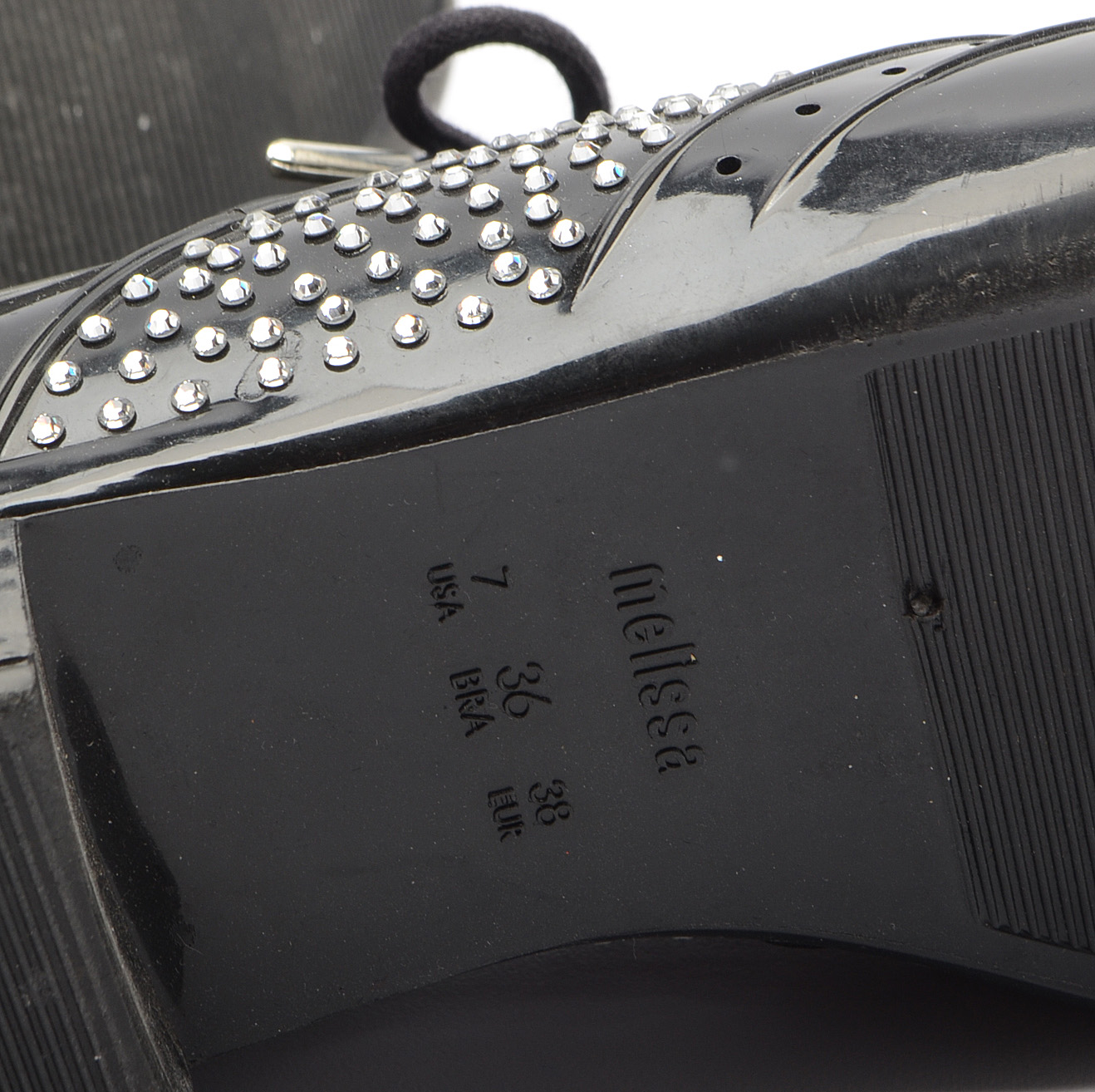 J. Maskrey for Melissa Couture Black Recycled PVC Oxfords