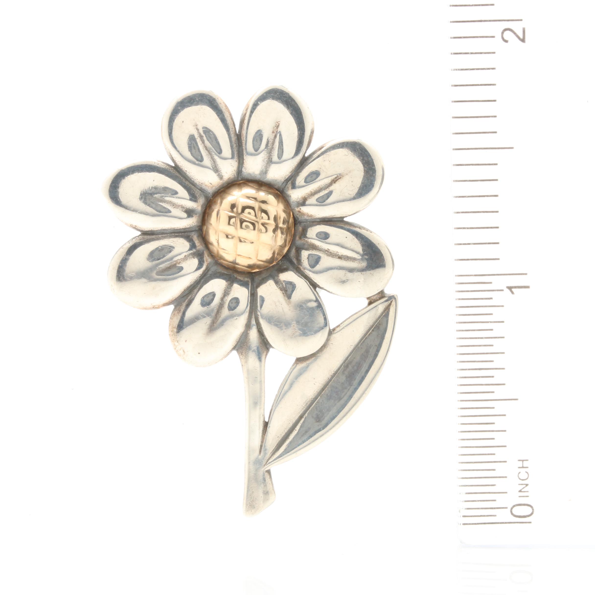 Sterling Silver, 10K and 14K Gold Brooch and Opal Ring Including James Avery