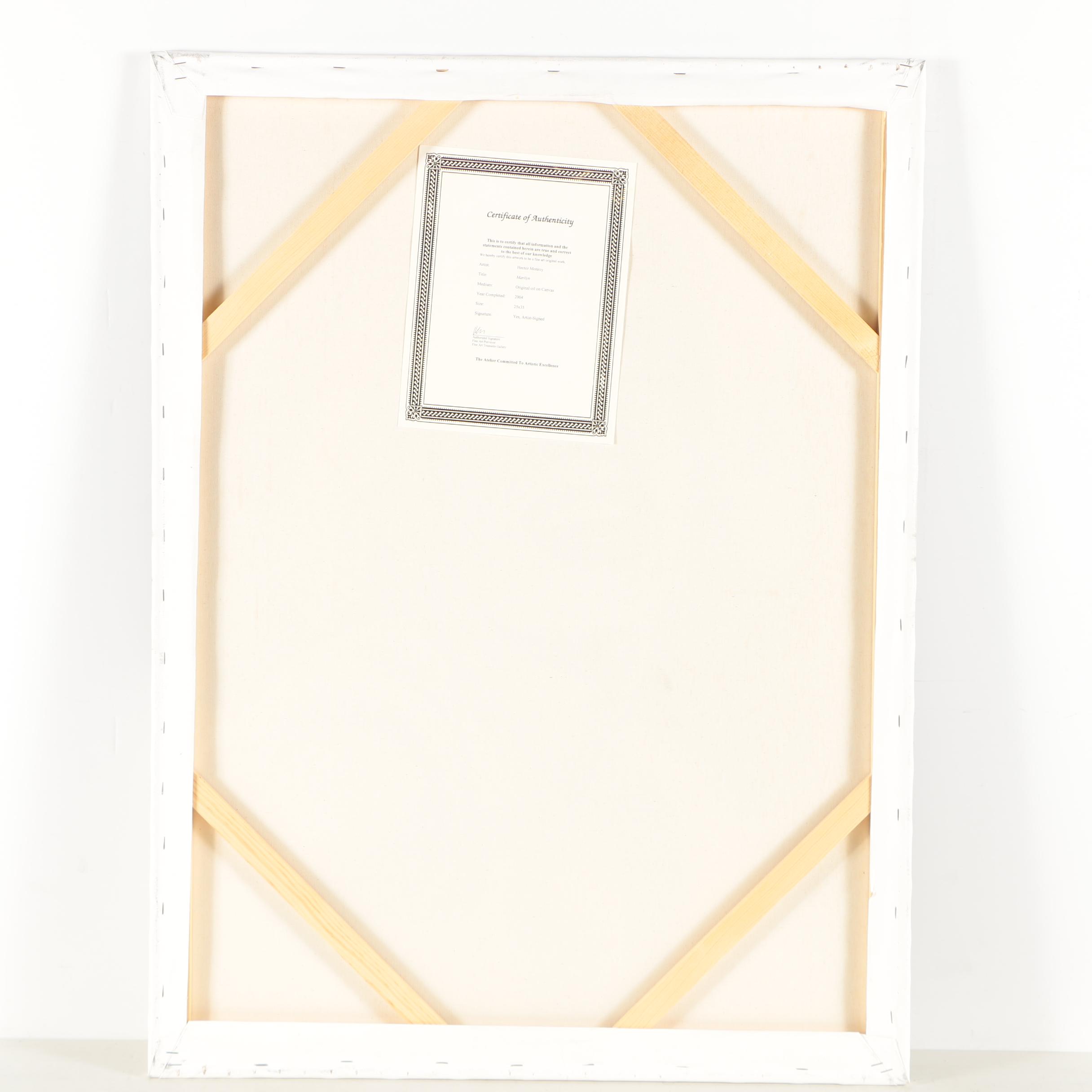 Hector Monroy Oil Painting "Marilyn"