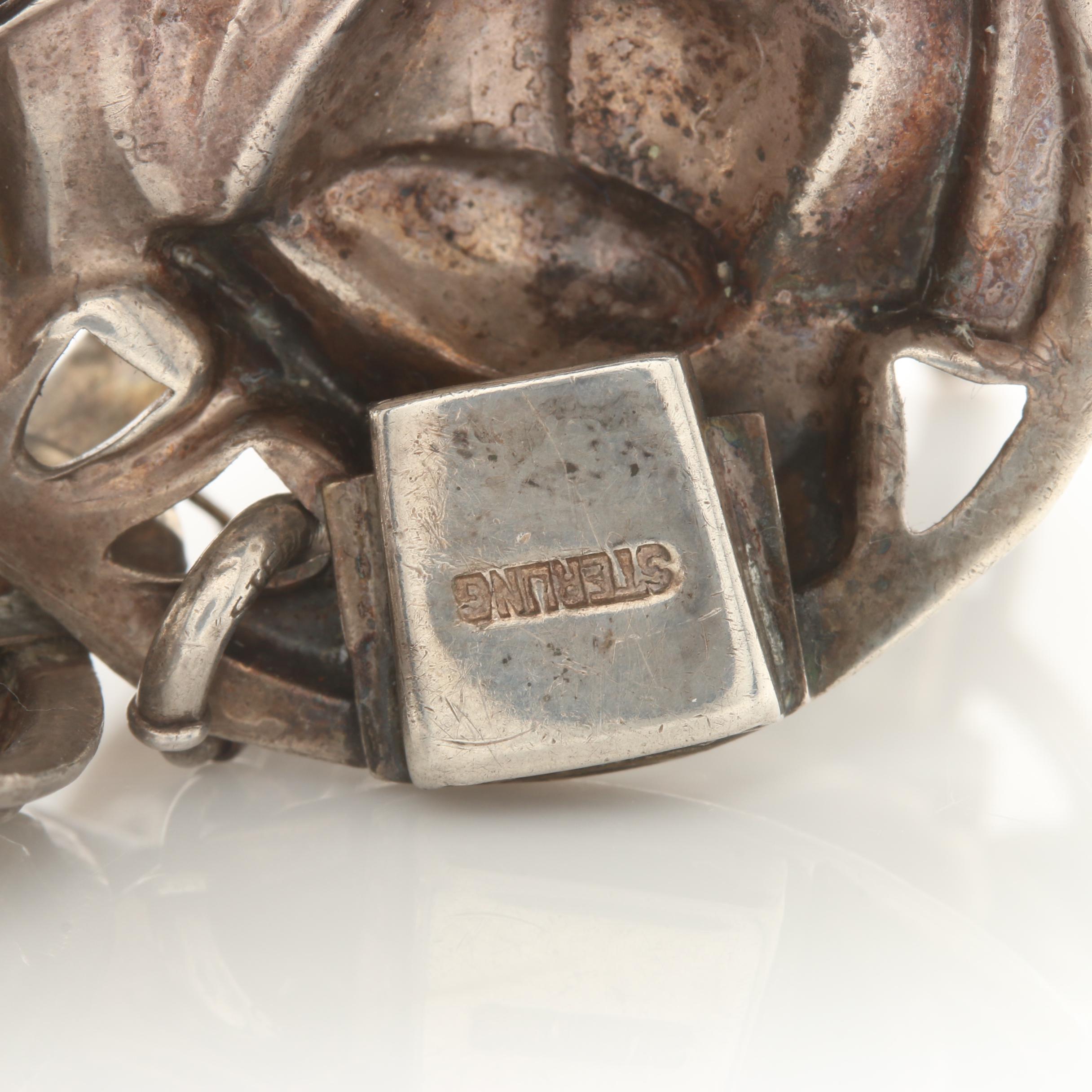 Vintage 1940 and 1941 Krewe of Proteus Mardi Gras Sterling Silver Jewelry