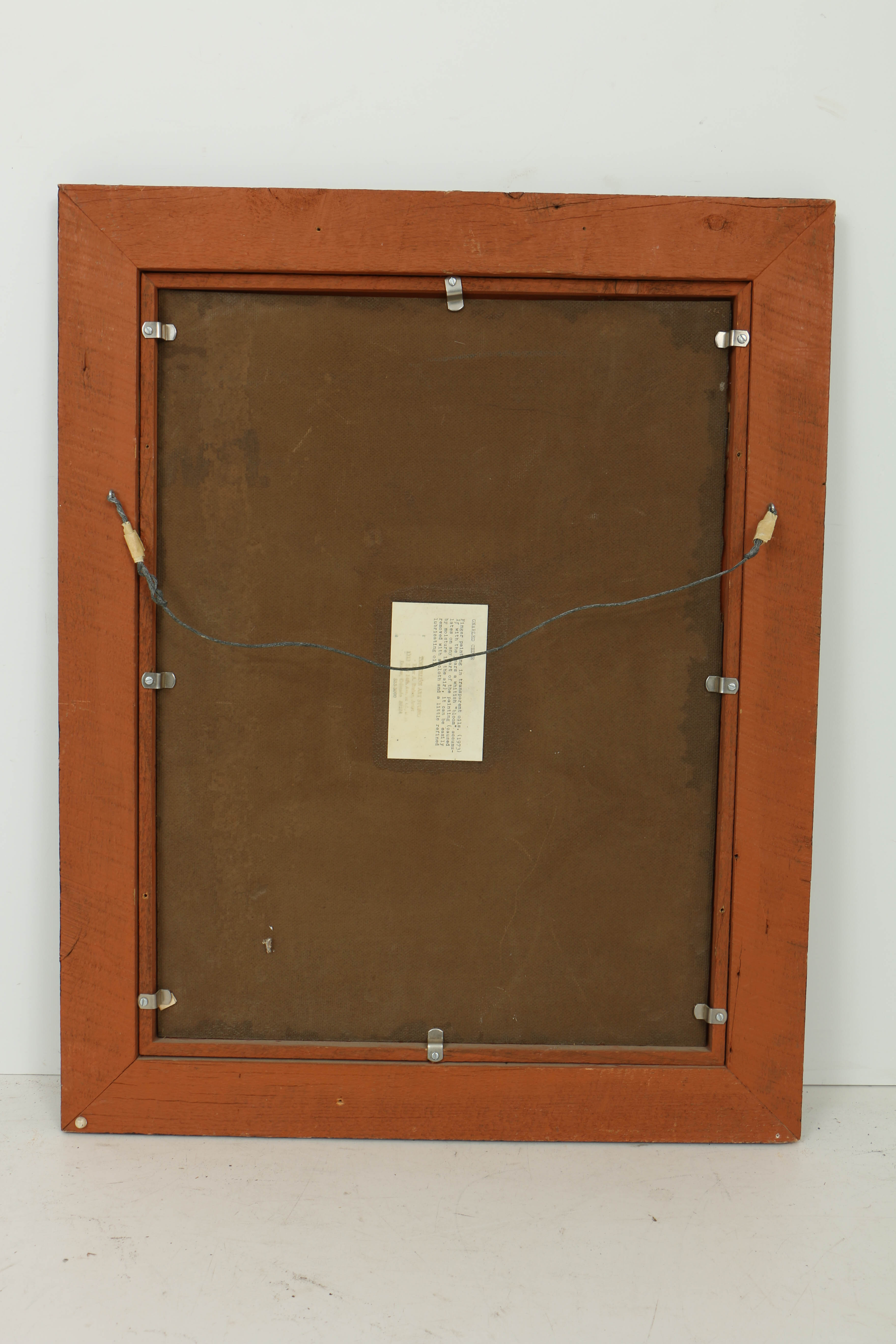 Elver Barker 1973 Transparent Oil on Board "Gnarled Cedar"