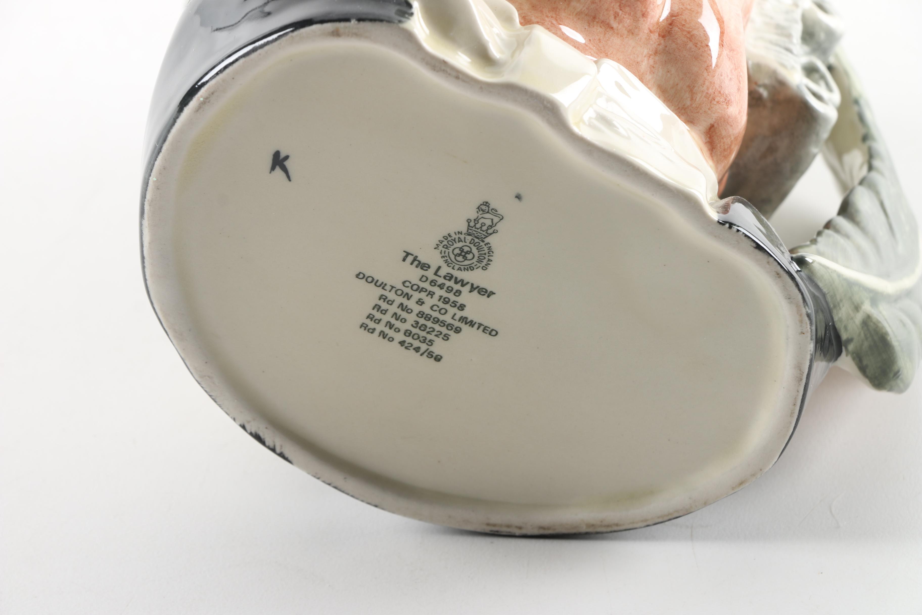 Royal Doulton "The Lawyer" Character Jug