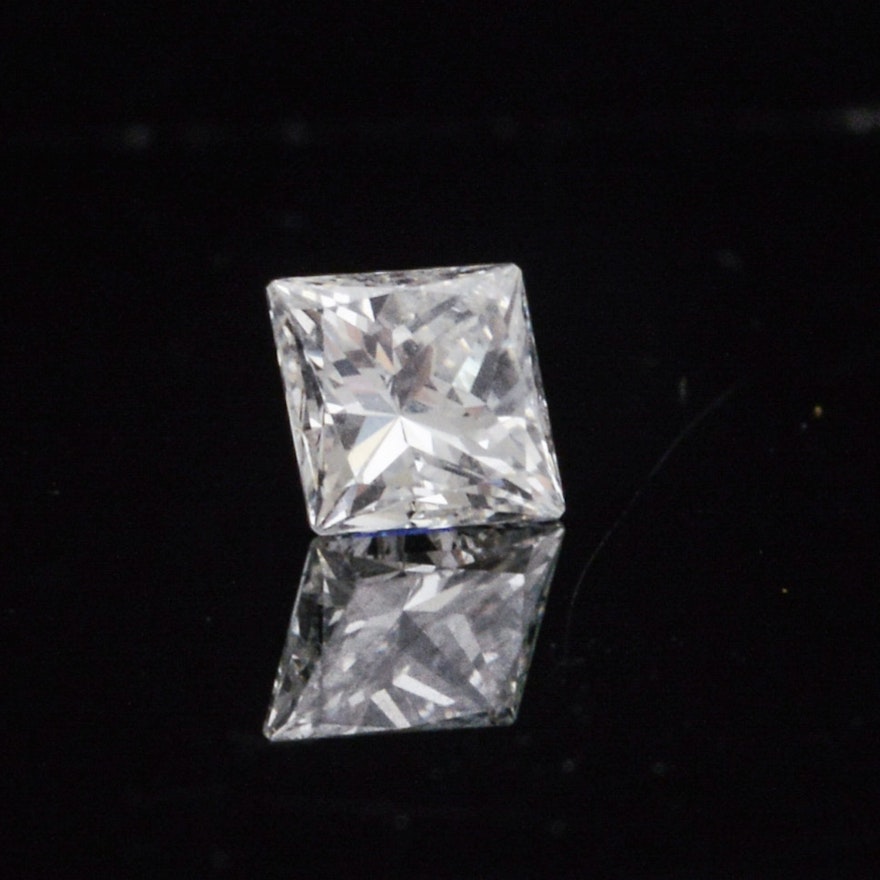 1.19 CT Square Brilliant Cut Diamond With GIA Report 11027725