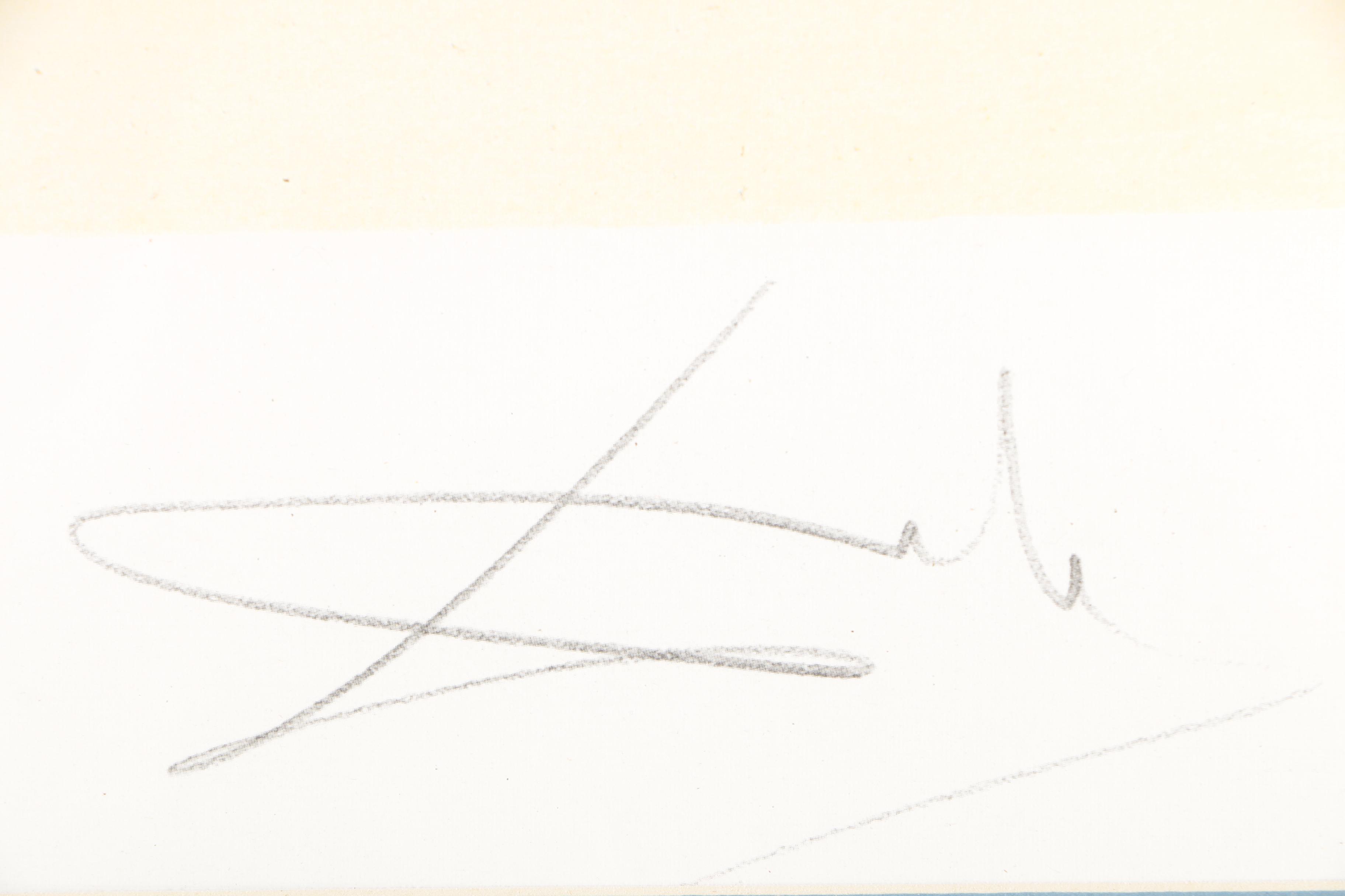 Limited Edition Offset Lithograph After Salvador Dalí "Paranoiac Village"