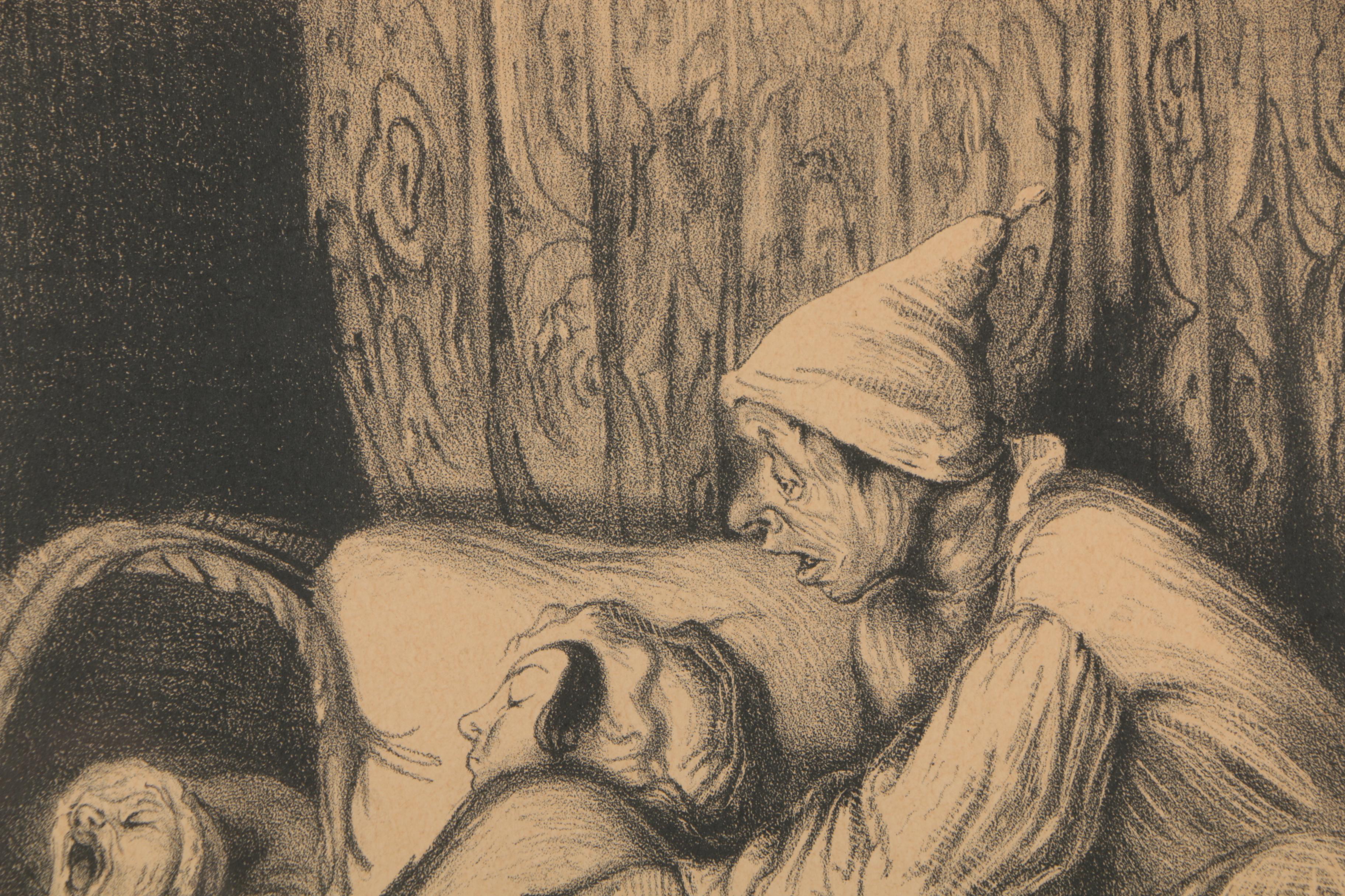 Lithographs After Honoré Daumier from "Types Parisiens"