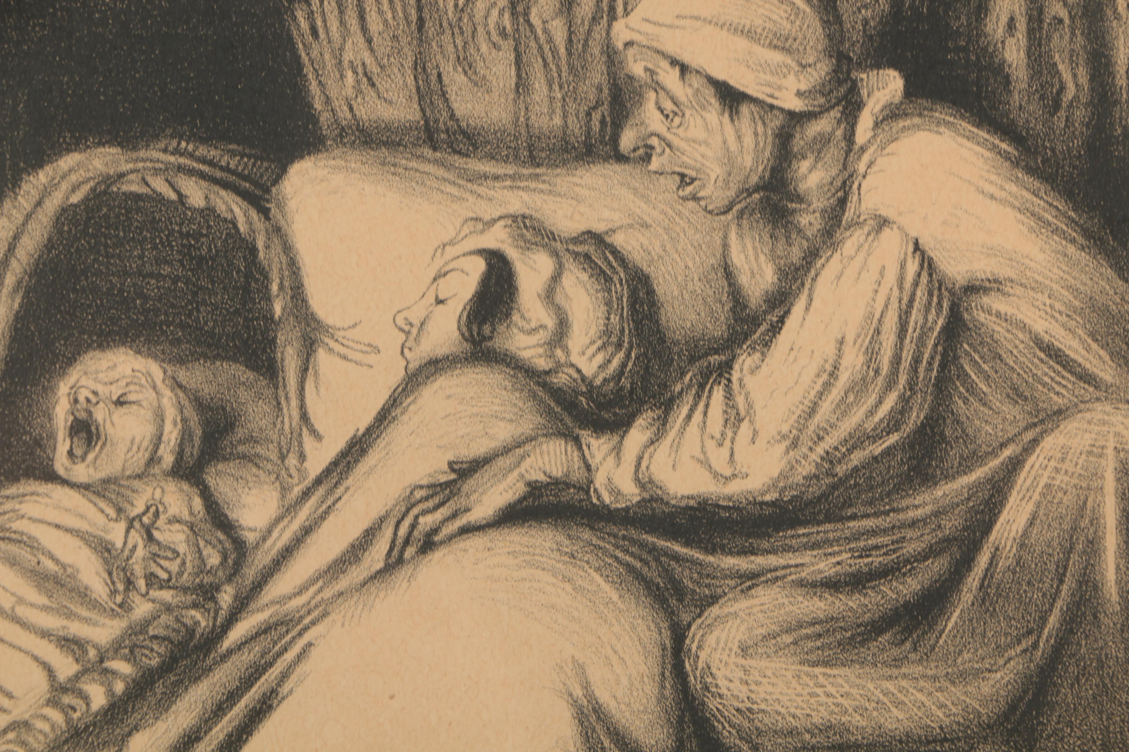 Lithographs After Honoré Daumier from "Types Parisiens"